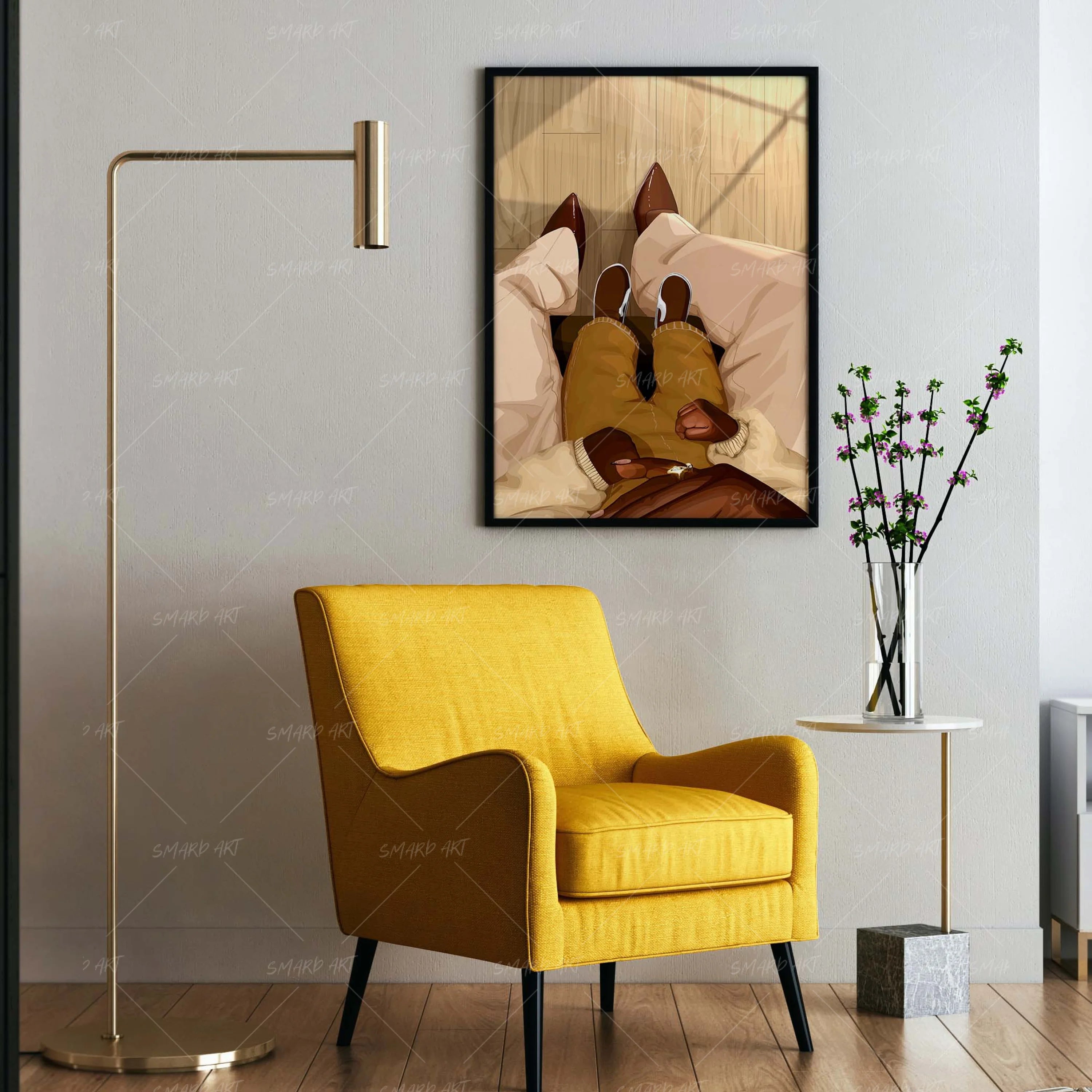 Day One-wall art print featuring decorative artistic design suitable for living rooms, offices, and schools by SmardArt. Elevate your space with Black wall art that speaks to culture, identity, and creativity. At Smard, we celebrate artistry made with melanin, bringing powerful and inspiring designs to life.