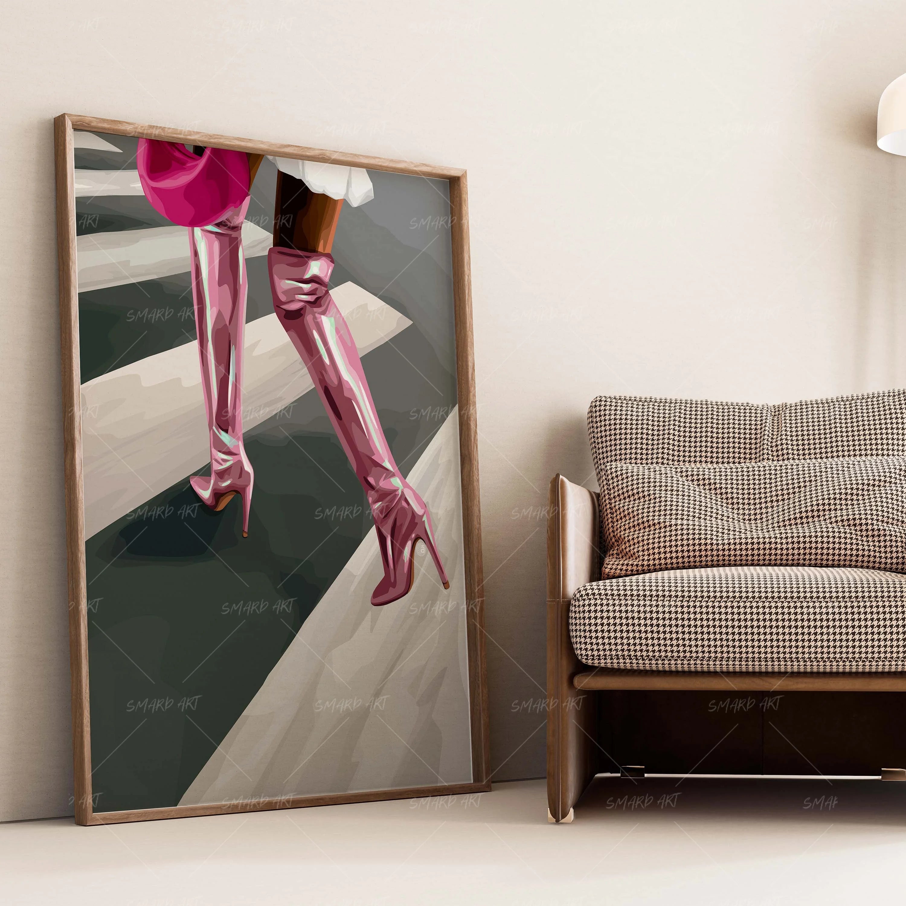 Her Lane-wall art print featuring decorative artistic design suitable for living rooms, offices, and schools by SmardArt. Elevate your space with Black wall art that speaks to culture, identity, and creativity. At Smard, we celebrate artistry made with melanin, bringing powerful and inspiring designs to life.