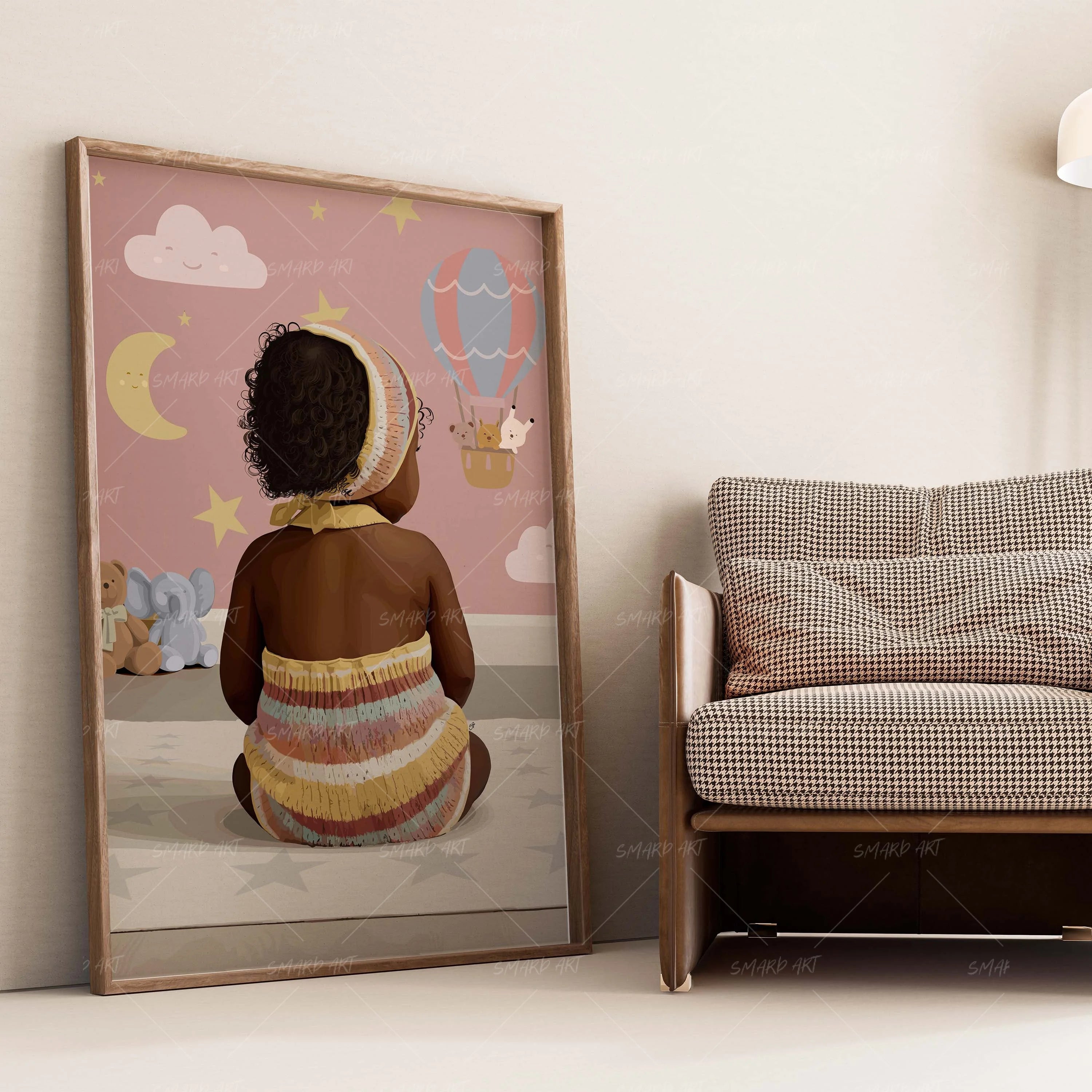 Sweet Bloom-wall art print featuring decorative artistic design suitable for living rooms, offices, and schools by SmardArt. Elevate your space with Black wall art that speaks to culture, identity, and creativity. At Smard, we celebrate artistry made with melanin, bringing powerful and inspiring designs to life.