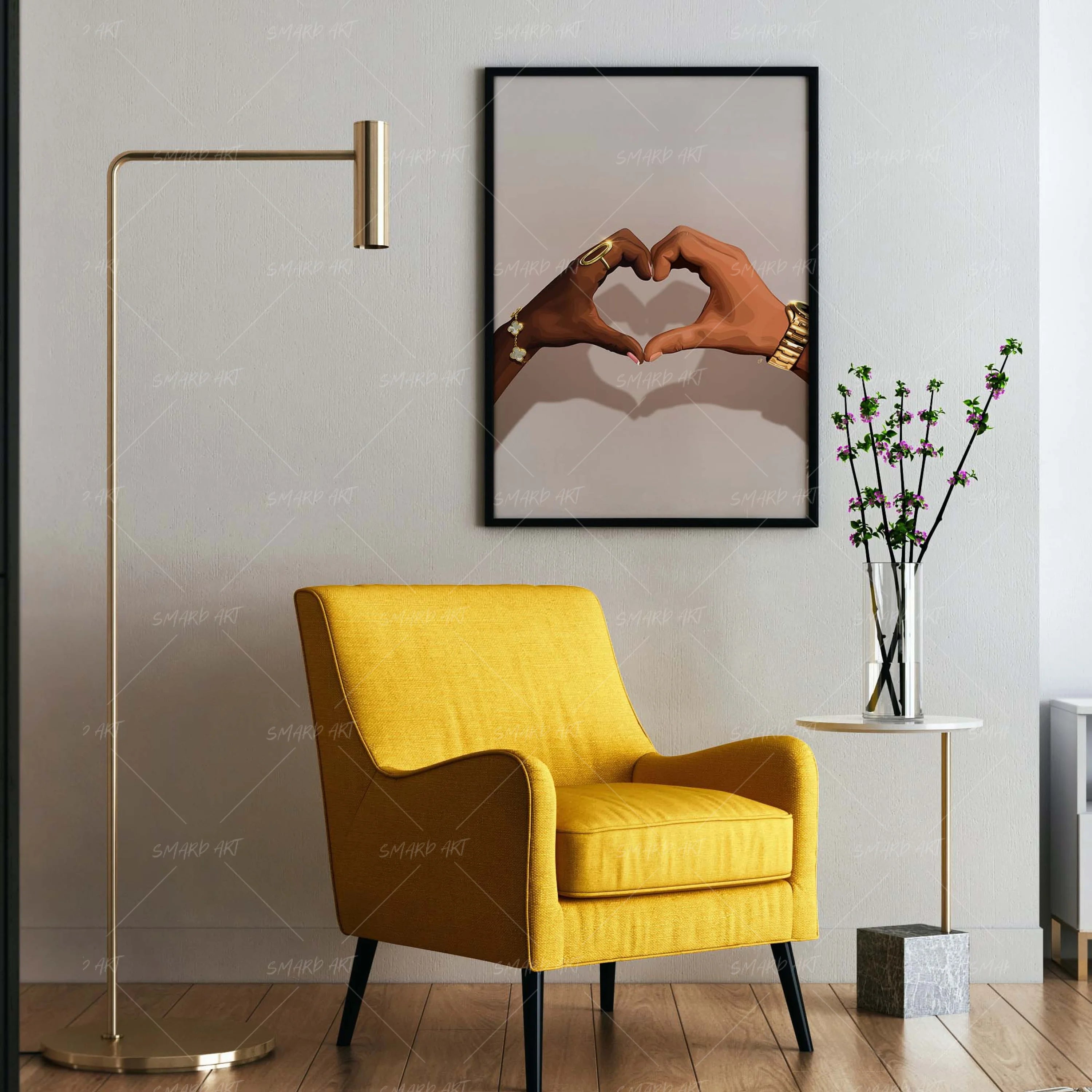 Touch & Tell-wall art print featuring decorative artistic design suitable for living rooms, offices, and schools by SmardArt. Elevate your space with Black wall art that speaks to culture, identity, and creativity. At Smard, we celebrate artistry made with melanin, bringing powerful and inspiring designs to life.