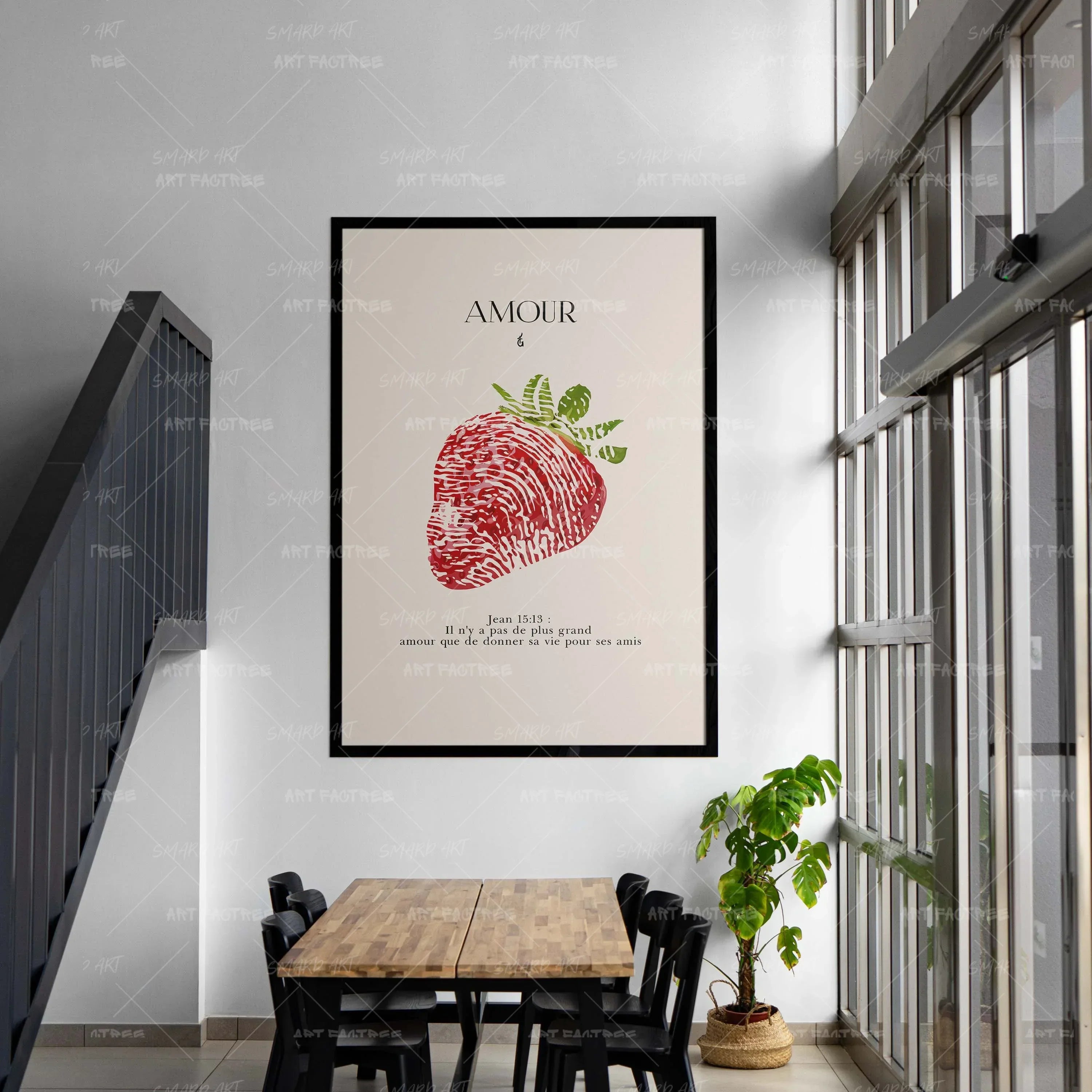 Amour-wall art print featuring decorative artistic design suitable for living rooms, offices, and schools by SmardArt. Elevate your space with Black wall art that speaks to culture, identity, and creativity. At Smard, we celebrate artistry made with melanin, bringing powerful and inspiring designs to life.