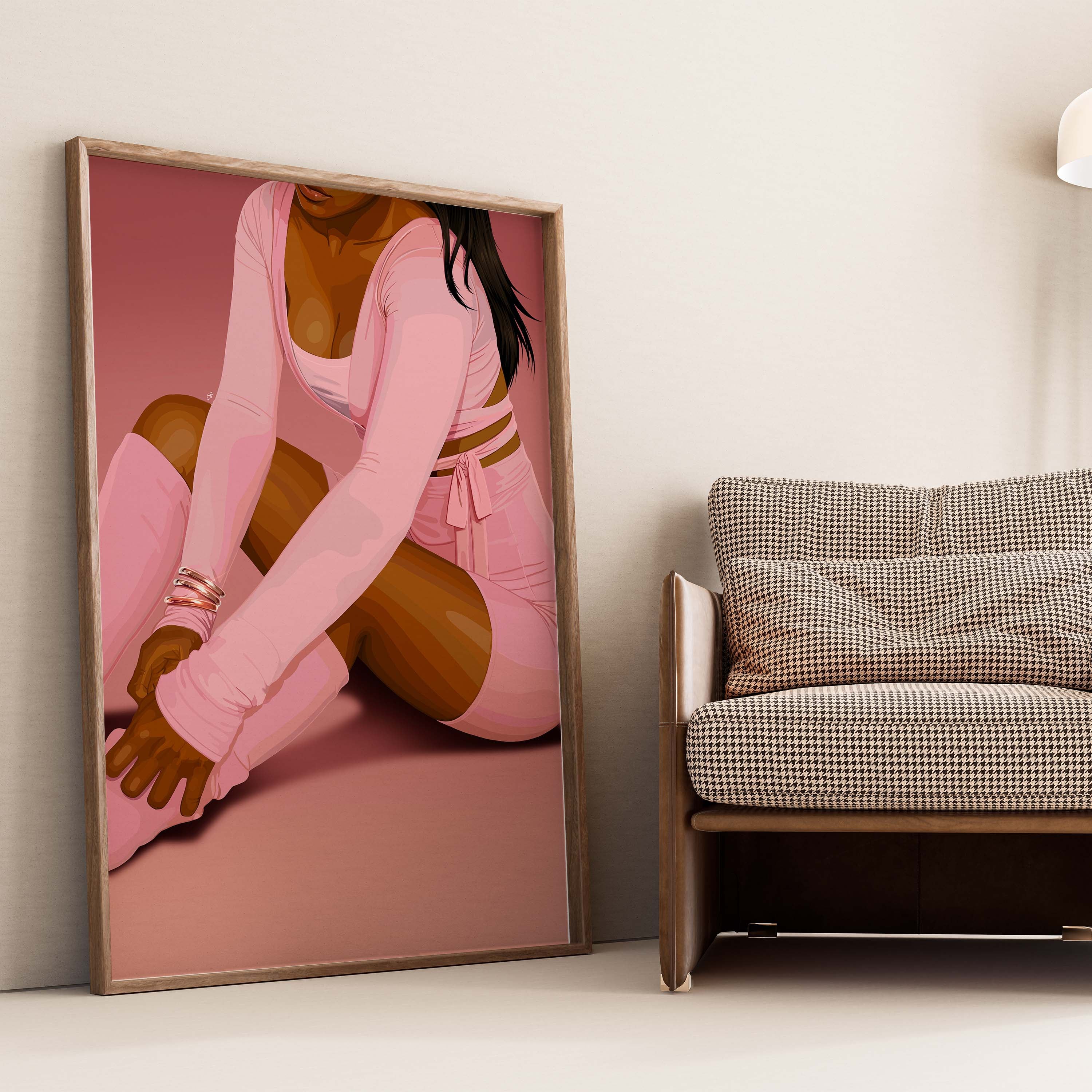Core Elegance-wall art print featuring decorative artistic design suitable for living rooms, offices, and schools by SmardArt. Elevate your space with Black wall art that speaks to culture, identity, and creativity. At Smard, we celebrate artistry made with melanin, bringing powerful and inspiring designs to life.