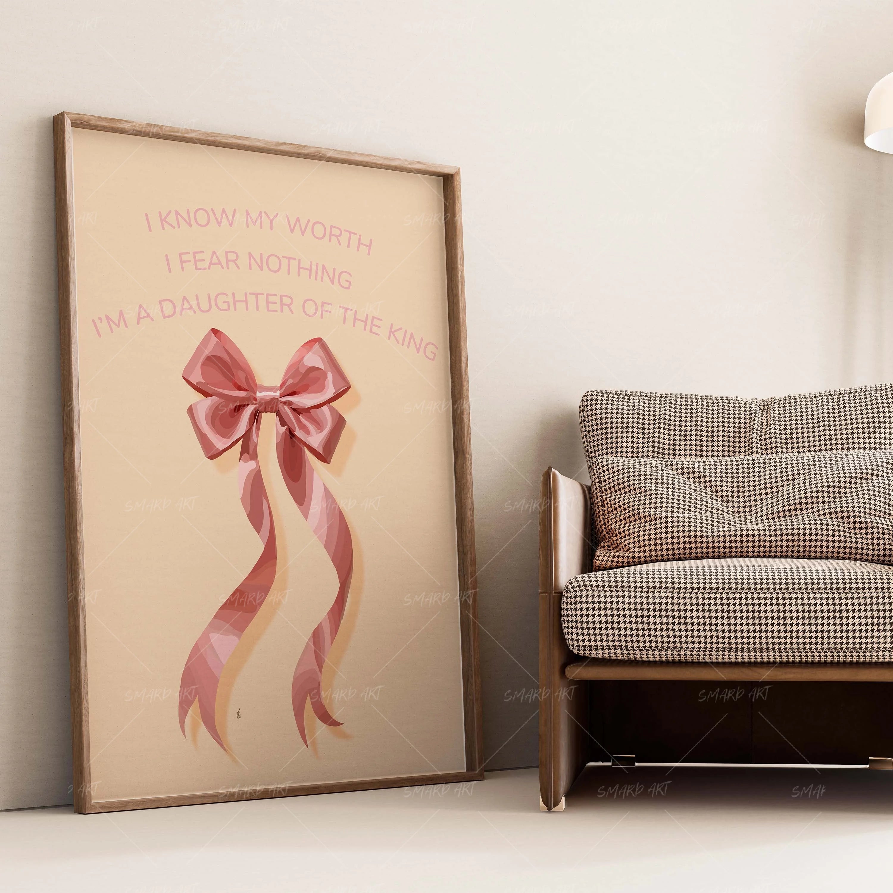 Daughter Of The King-wall art print featuring decorative artistic design suitable for living rooms, offices, and schools by SmardArt. Elevate your space with Black wall art that speaks to culture, identity, and creativity. At Smard, we celebrate artistry made with melanin, bringing powerful and inspiring designs to life.