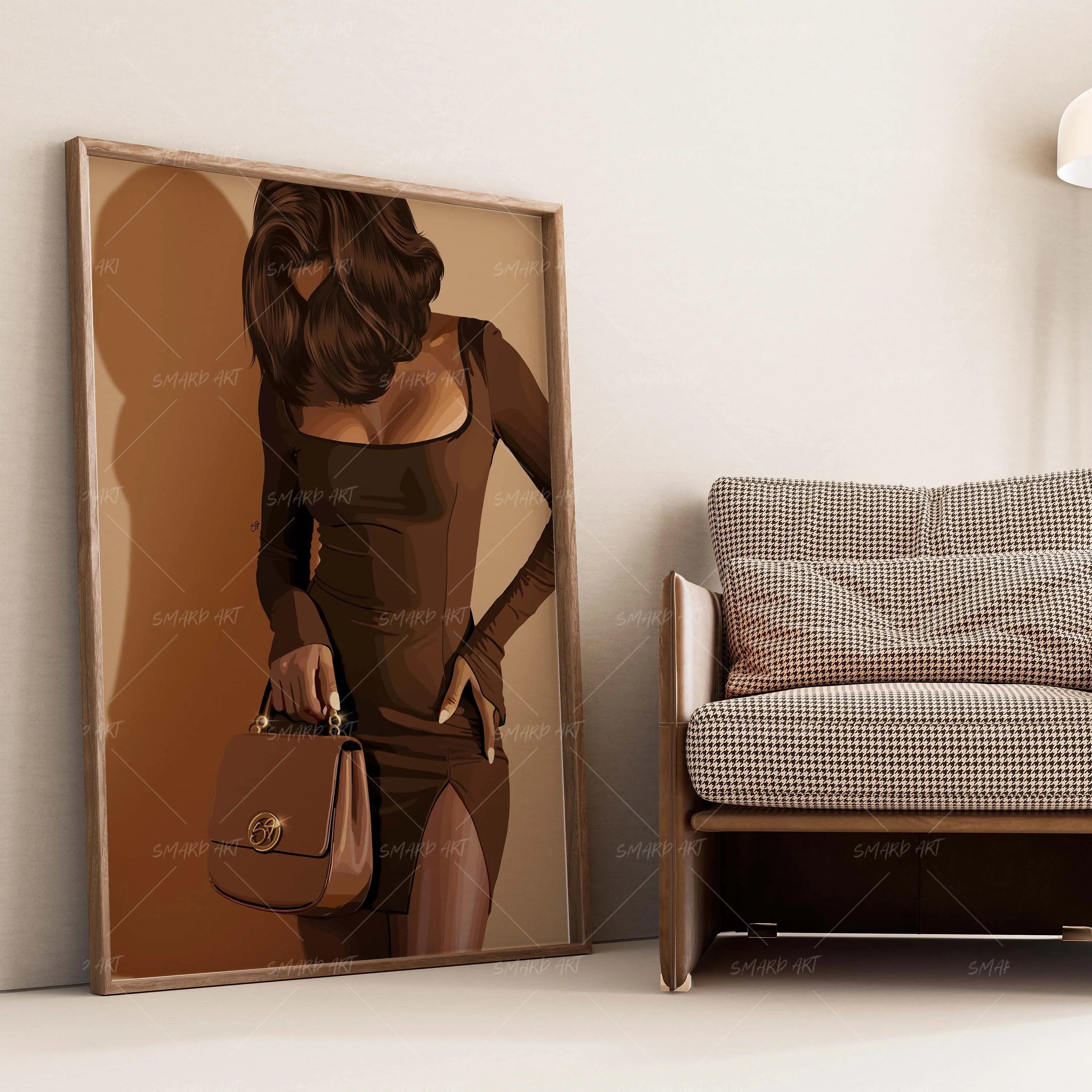 Fit Check II-wall art print featuring decorative artistic design suitable for living rooms, offices, and schools by SmardArt. Elevate your space with Black wall art that speaks to culture, identity, and creativity. At Smard, we celebrate artistry made with melanin, bringing powerful and inspiring designs to life.
