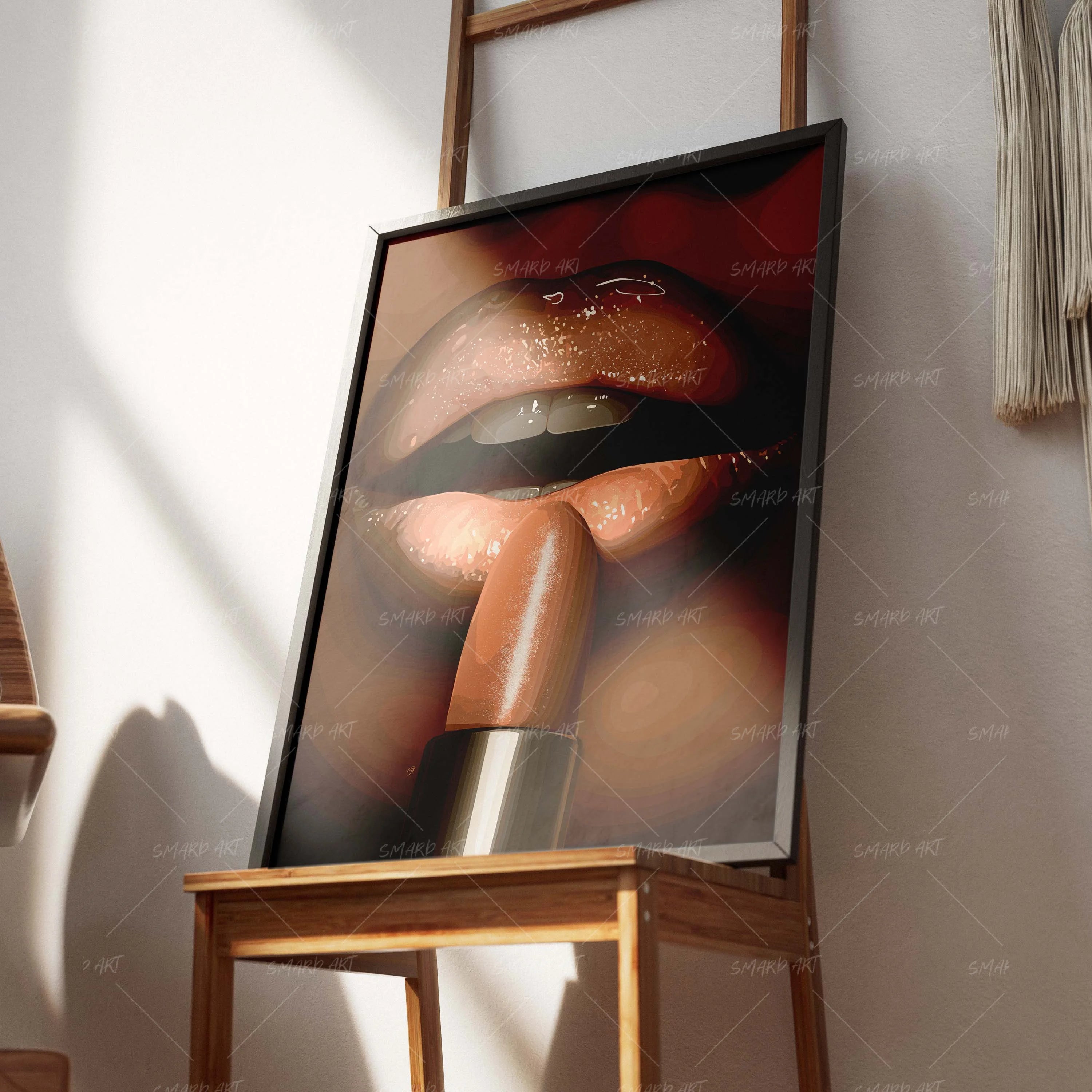Midnight Drip-wall art print featuring decorative artistic design suitable for living rooms, offices, and schools by SmardArt. Elevate your space with Black wall art that speaks to culture, identity, and creativity. At Smard, we celebrate artistry made with melanin, bringing powerful and inspiring designs to life.