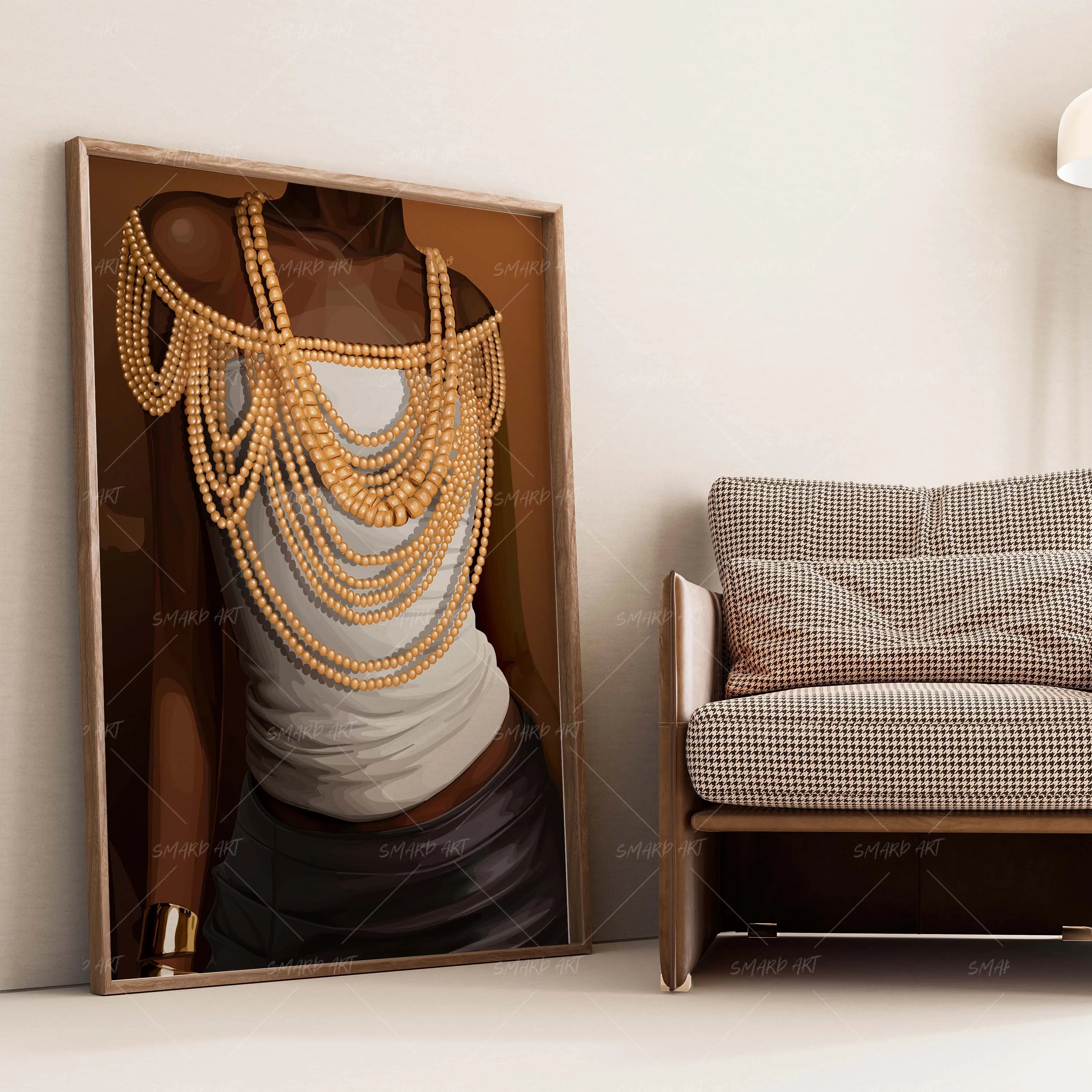 Ayaba-wall art print featuring decorative artistic design suitable for living rooms, offices, and schools by SmardArt. Elevate your space with Black wall art that speaks to culture, identity, and creativity. At Smard, we celebrate artistry made with melanin, bringing powerful and inspiring designs to life.