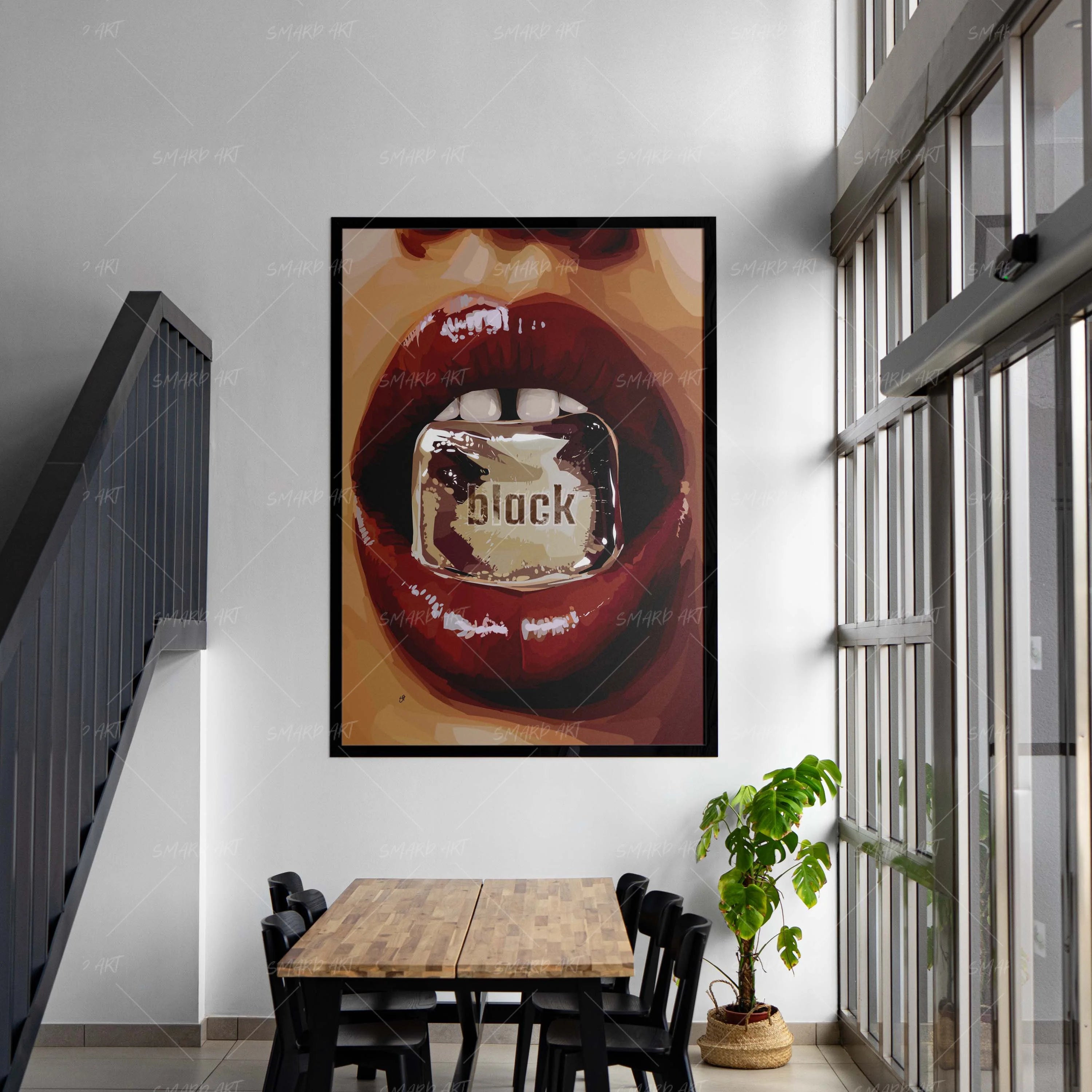 Cold Truth-wall art print featuring decorative artistic design suitable for living rooms, offices, and schools by SmardArt. Elevate your space with Black wall art that speaks to culture, identity, and creativity. At Smard, we celebrate artistry made with melanin, bringing powerful and inspiring designs to life.