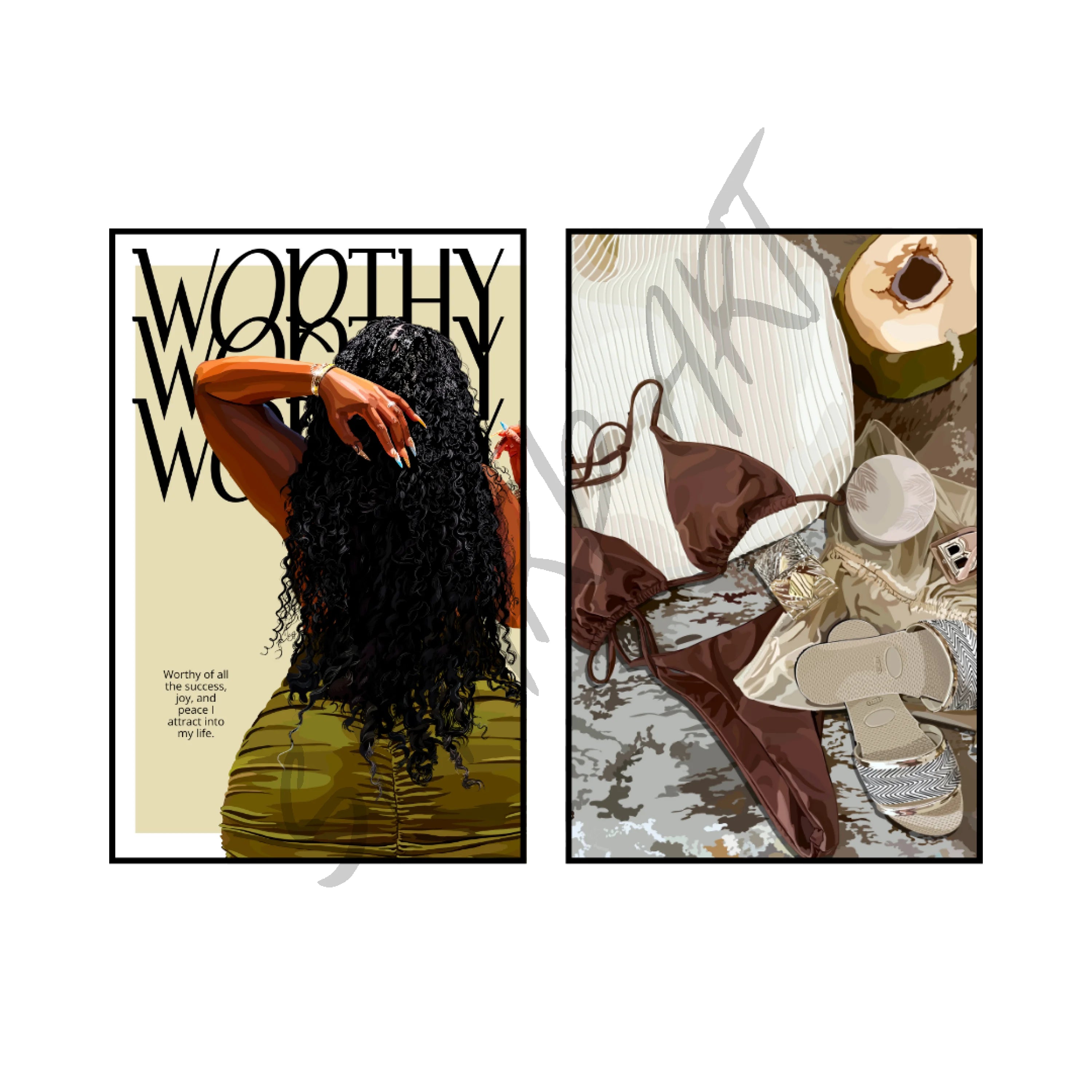 Art Print Bundle : Worthy + TropiGal