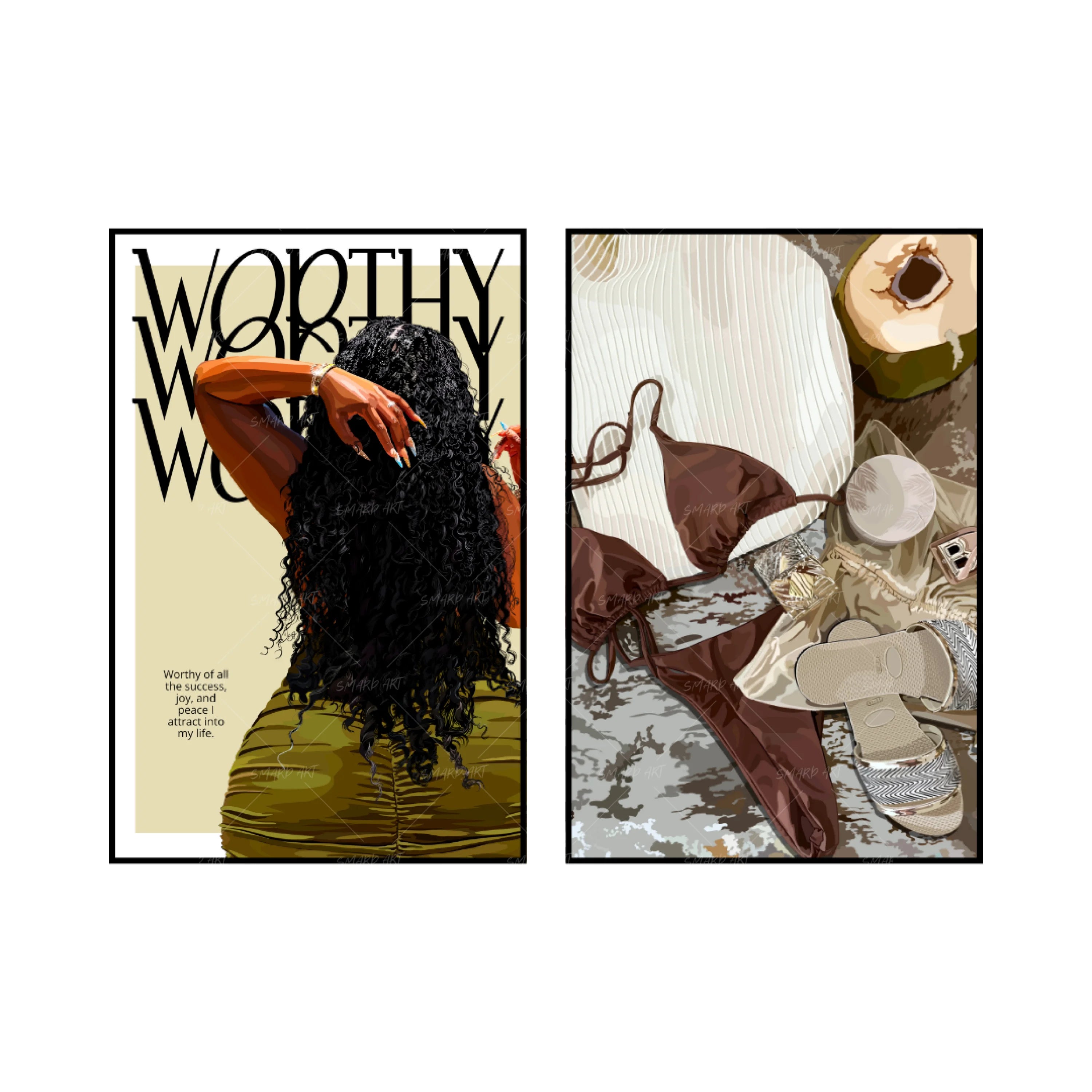 Art Print Bundle : Worthy + TropiGal