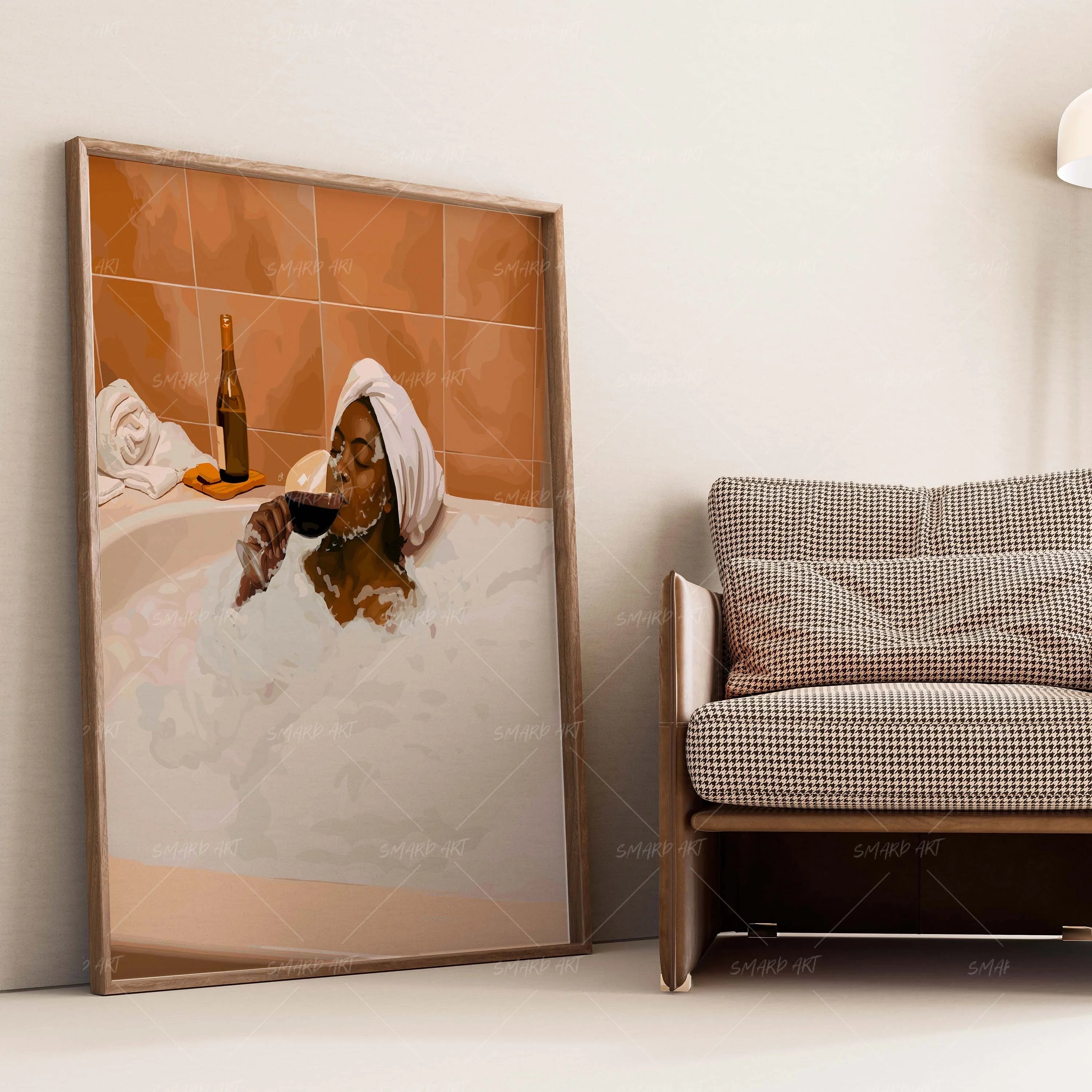 Relax-wall art print featuring decorative artistic design suitable for living rooms, offices, and schools by SmardArt. Elevate your space with Black wall art that speaks to culture, identity, and creativity. At Smard, we celebrate artistry made with melanin, bringing powerful and inspiring designs to life.