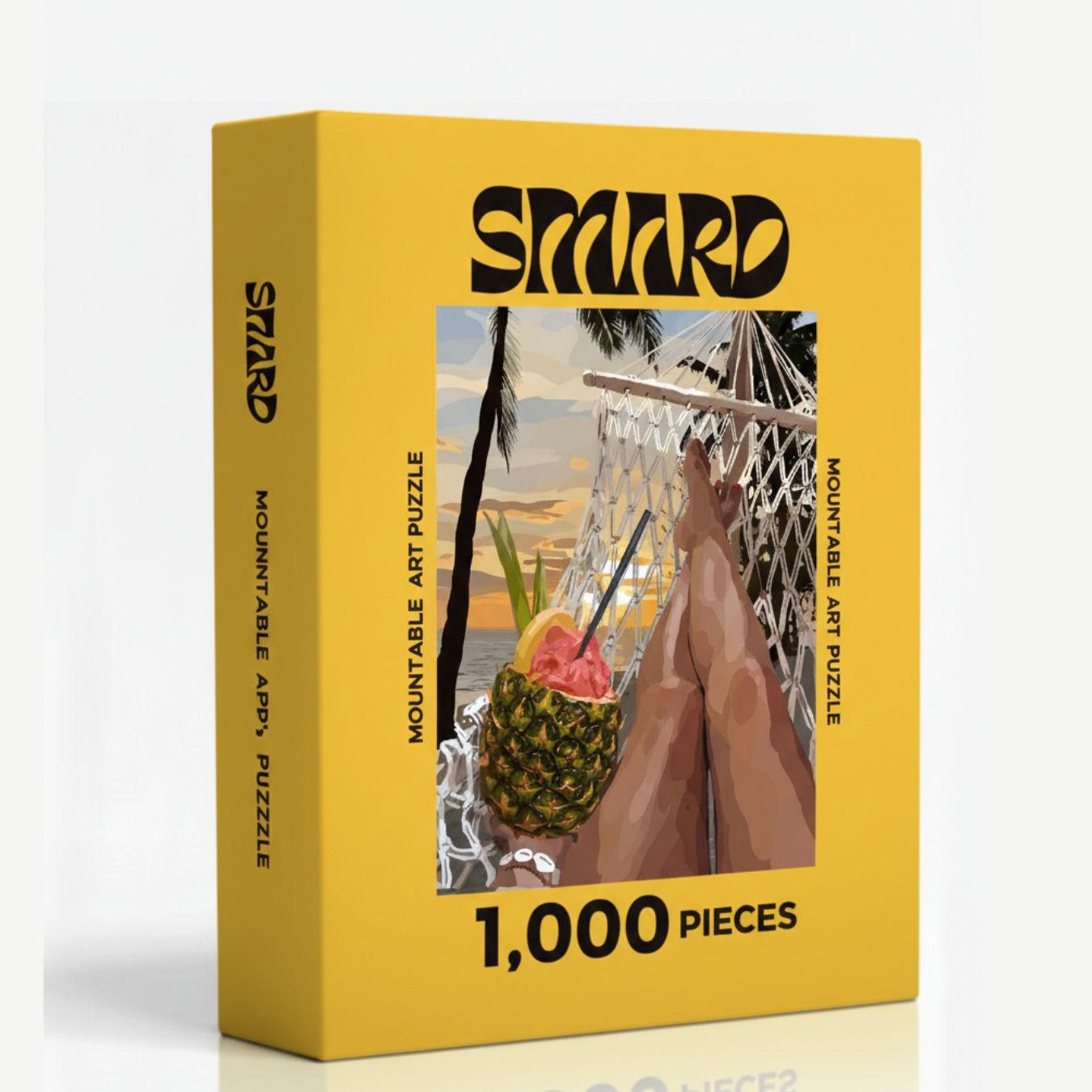 Hammock Life Puzzle-wall art print featuring decorative artistic design suitable for living rooms, offices, and schools by SmardArt