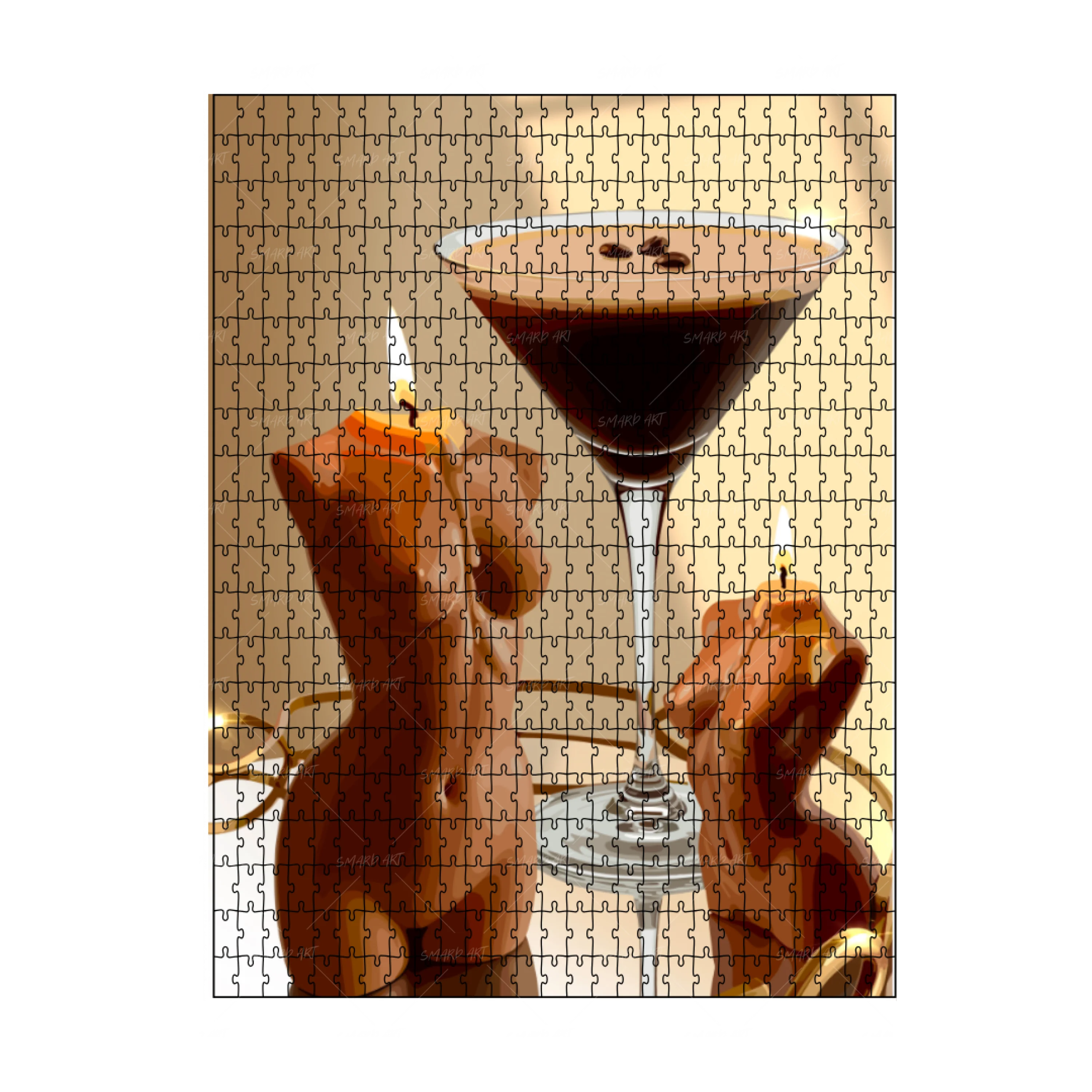 Dark Roast Soft Curve Puzzle
