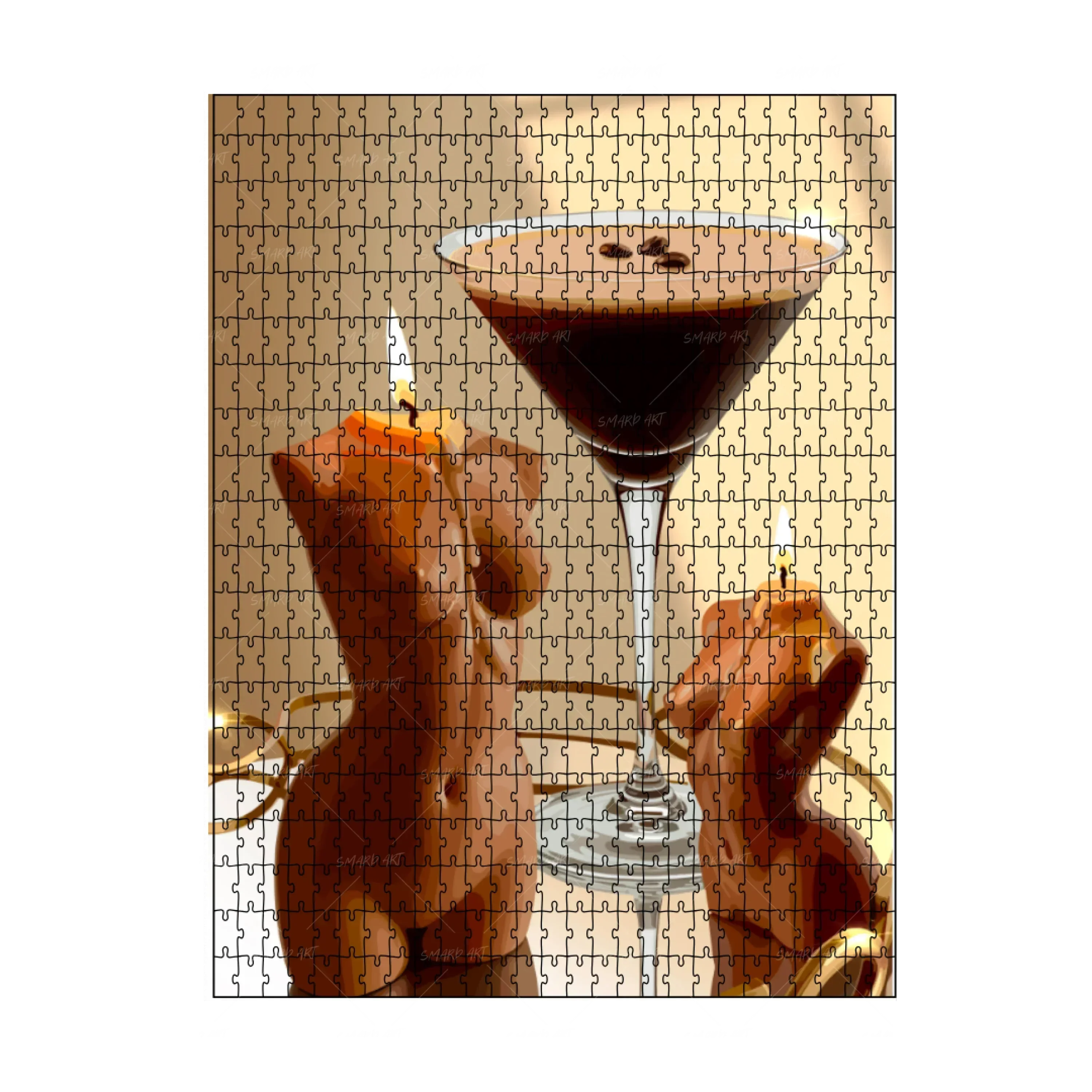 Dark Roast Soft Curve Puzzle