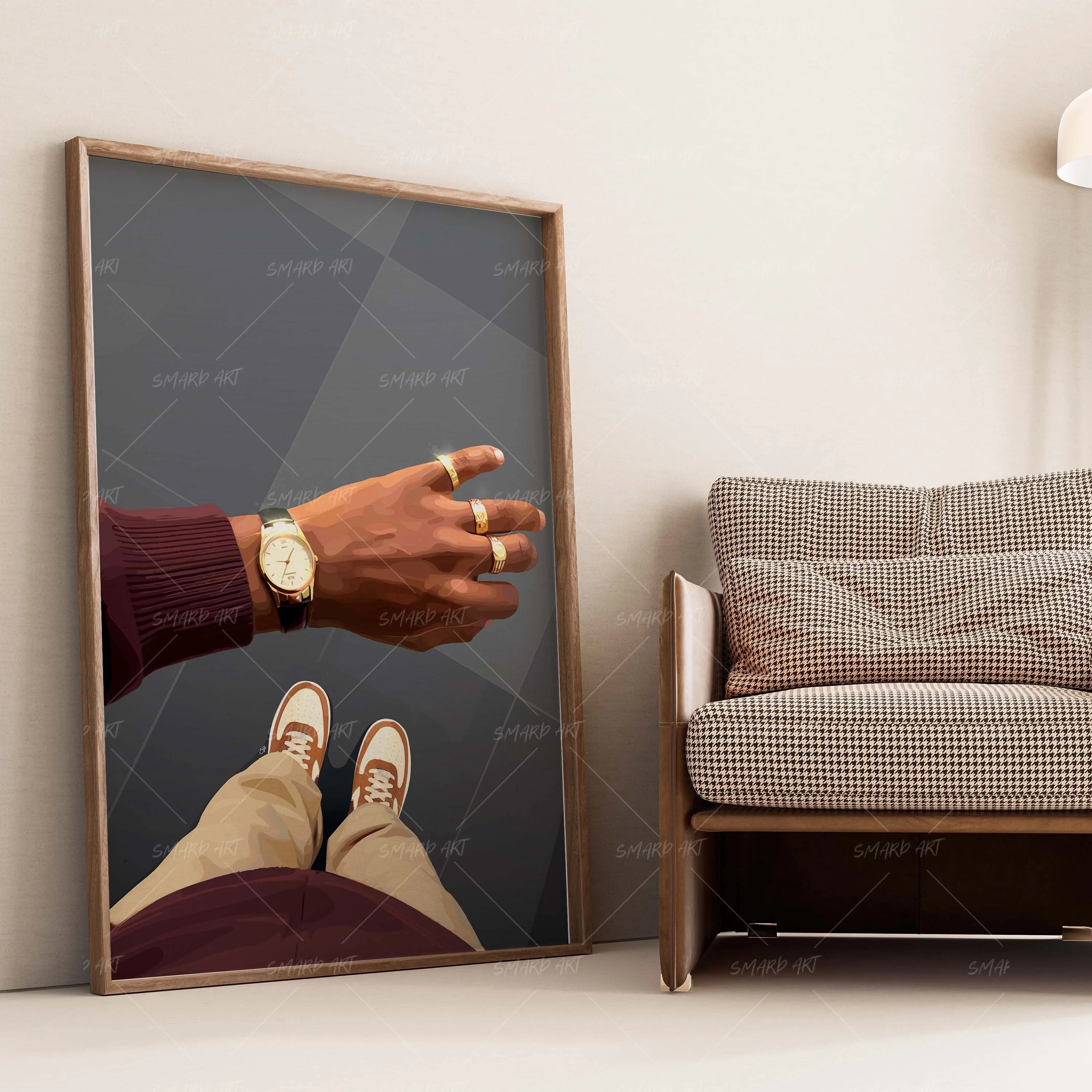 Earth Toned-wall art print featuring decorative artistic design suitable for living rooms, offices, and schools by SmardArt. Elevate your space with Black wall art that speaks to culture, identity, and creativity. At Smard, we celebrate artistry made with melanin, bringing powerful and inspiring designs to life.