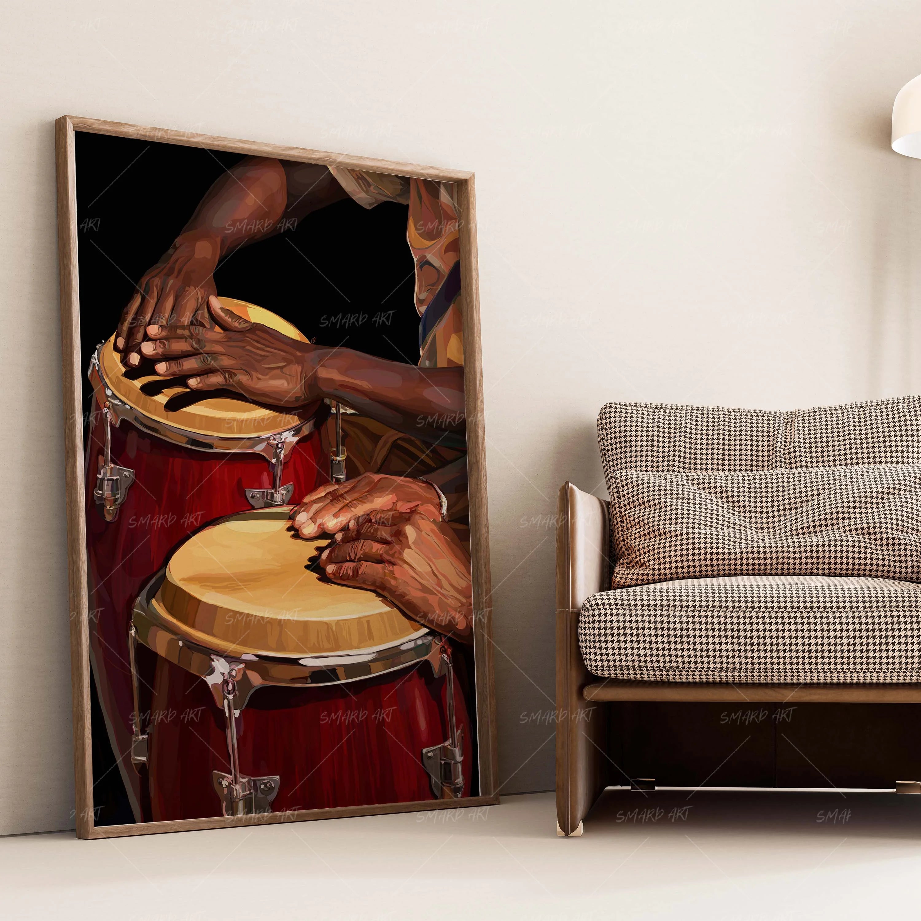 Hands Of Rythm-wall art print featuring decorative artistic design suitable for living rooms, offices, and schools by SmardArt. Elevate your space with Black wall art that speaks to culture, identity, and creativity. At Smard, we celebrate artistry made with melanin, bringing powerful and inspiring designs to life.