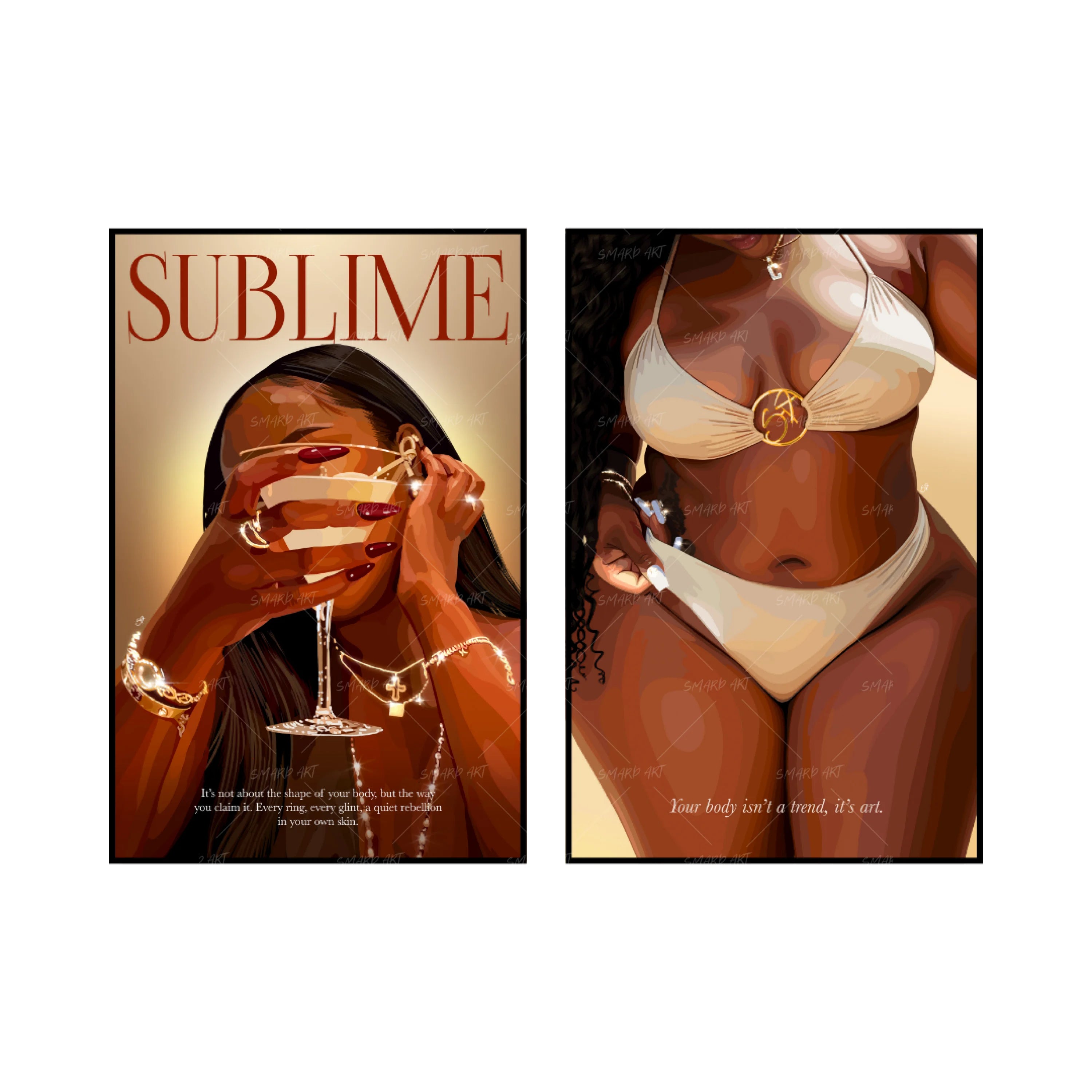 Art Print Bundle : Sublime + Your Body Is Art