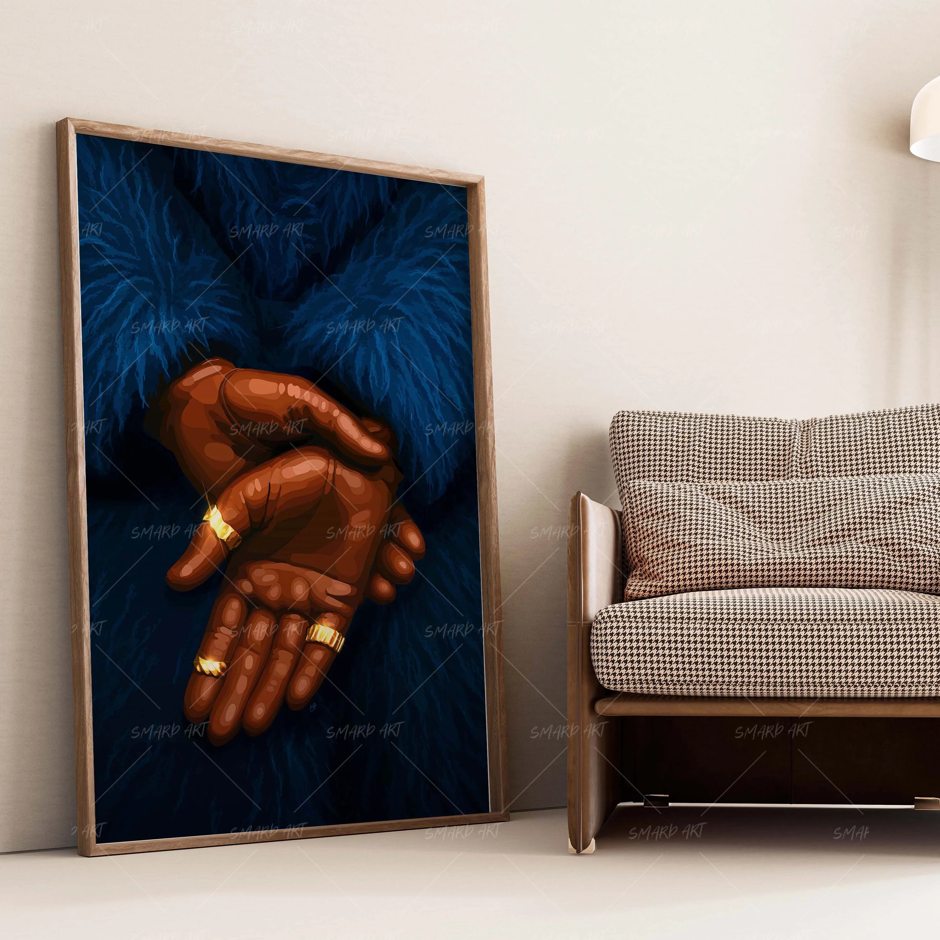 Fur Fit-wall art print featuring decorative artistic design suitable for living rooms, offices, and schools by SmardArt. Elevate your space with Black wall art that speaks to culture, identity, and creativity. At Smard, we celebrate artistry made with melanin, bringing powerful and inspiring designs to life.
