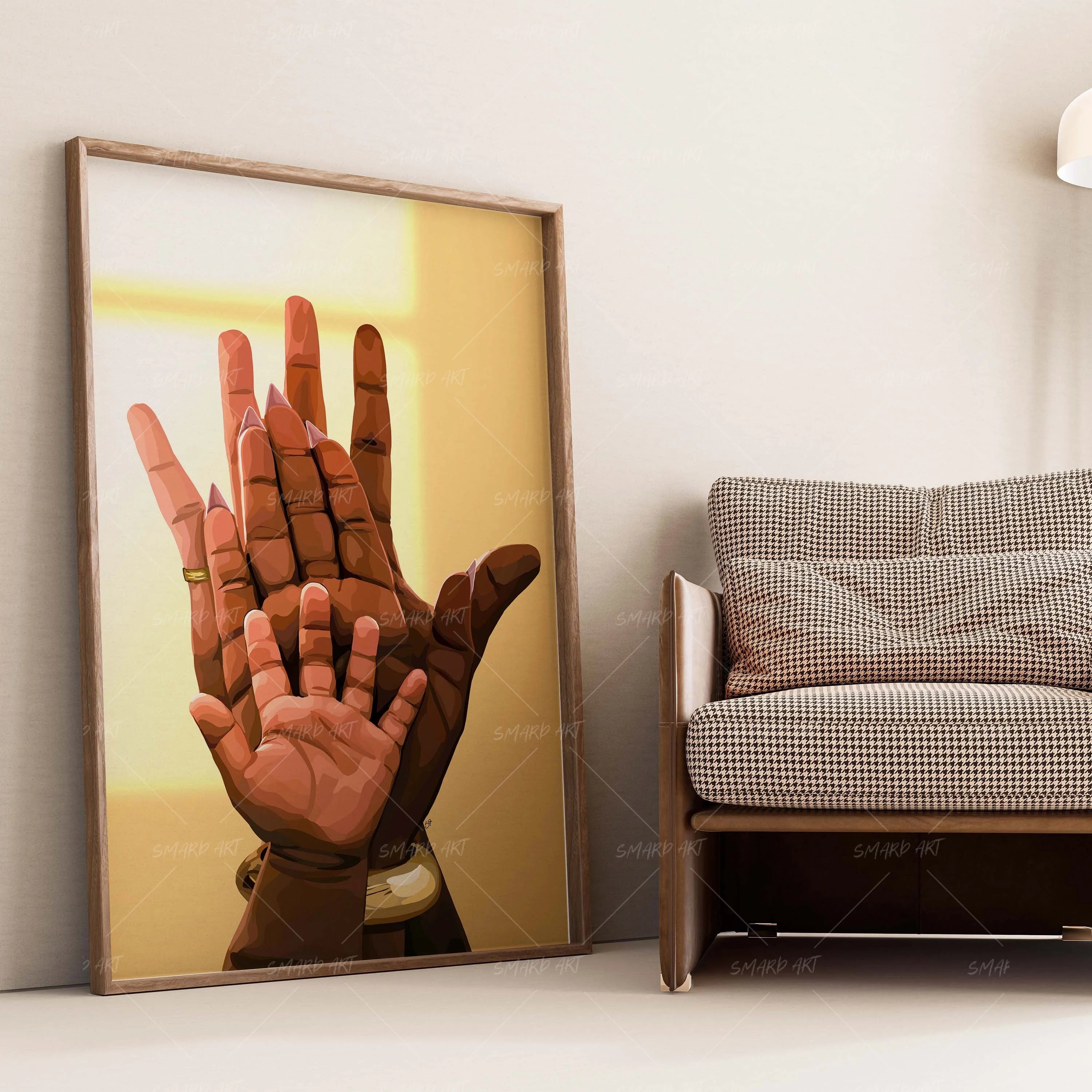 F For Family-wall art print featuring decorative artistic design suitable for living rooms, offices, and schools by SmardArt. Elevate your space with Black wall art that speaks to culture, identity, and creativity. At Smard, we celebrate artistry made with melanin, bringing powerful and inspiring designs to life.