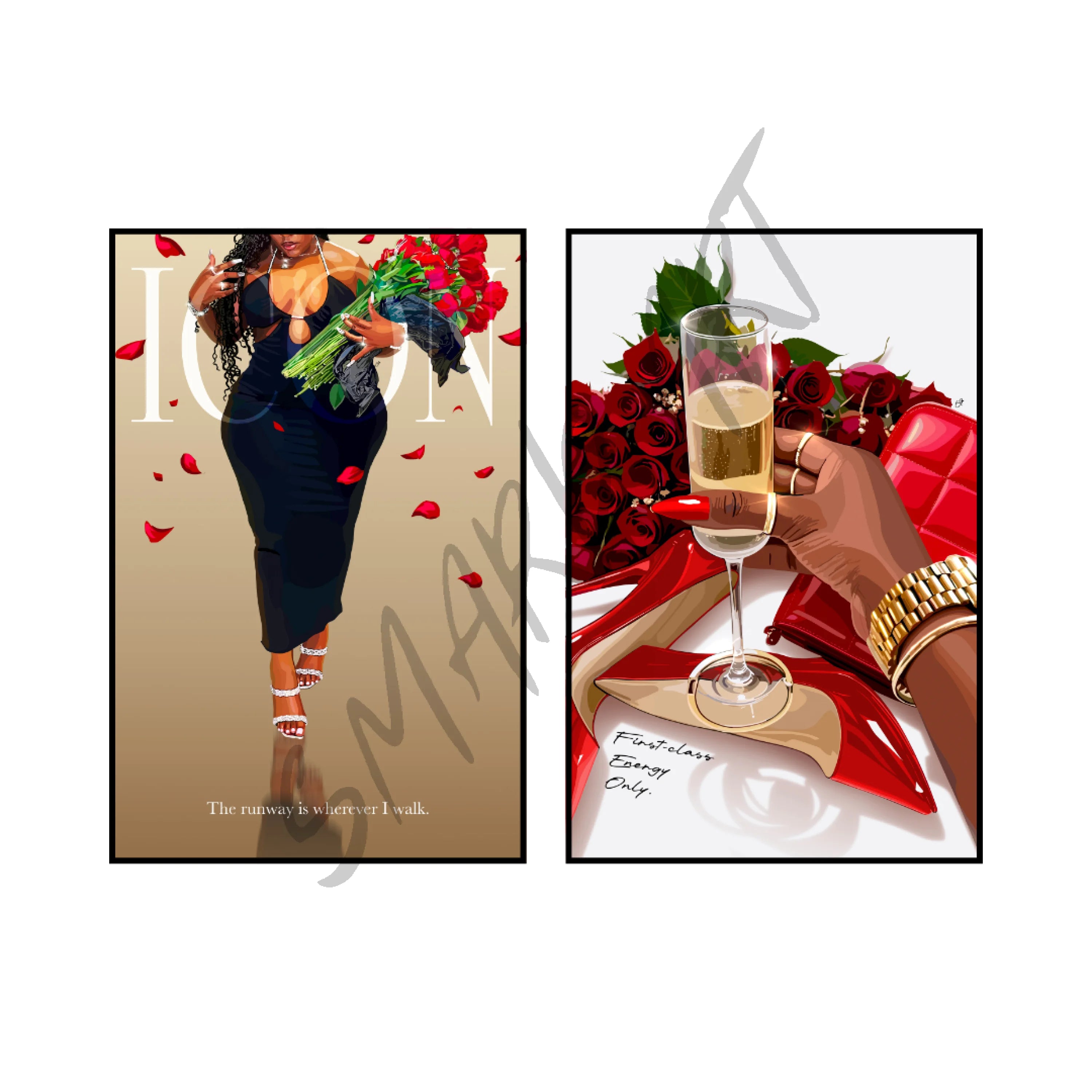 Art Print Bundle : Wherever I Walk + First Class Energy Only
