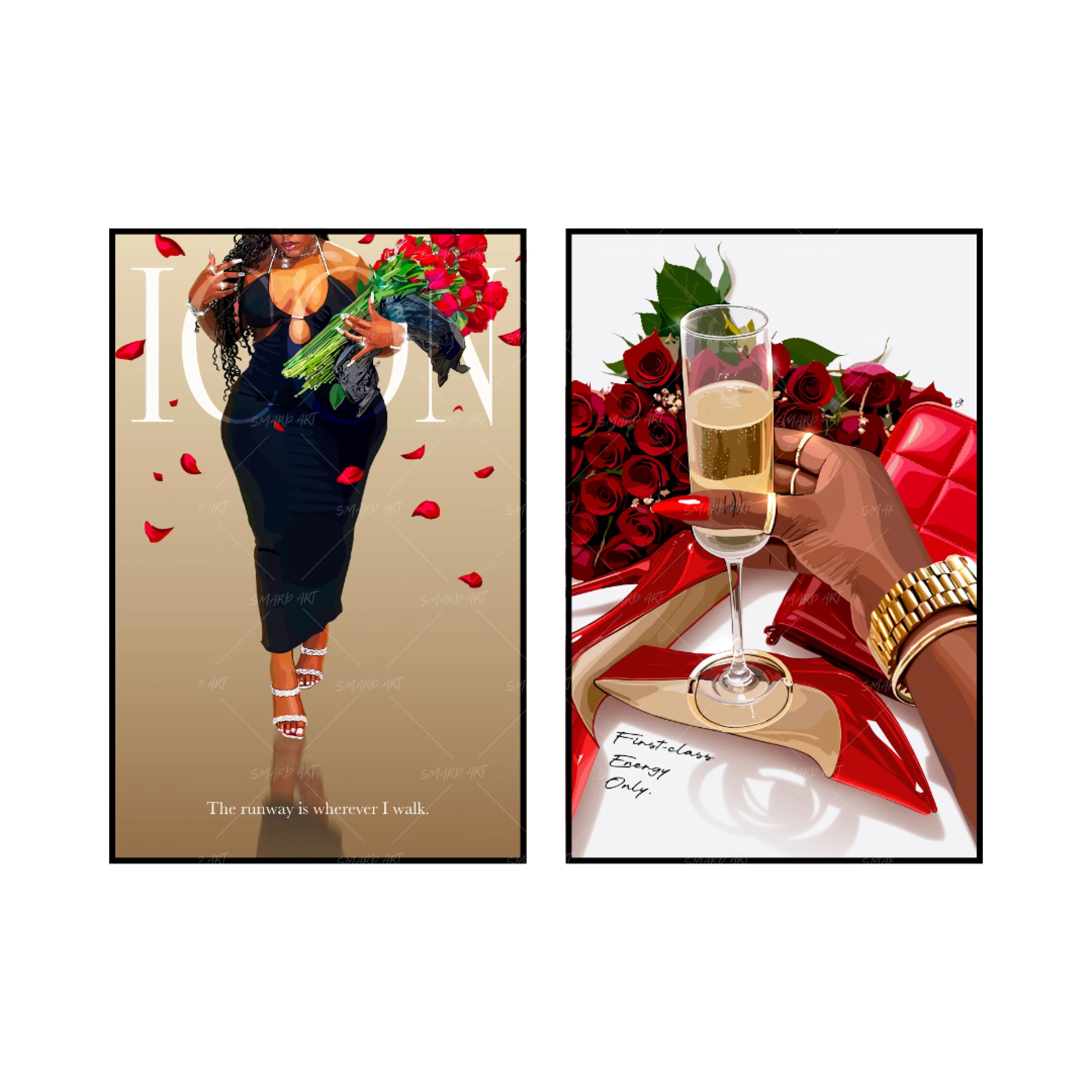 Art Print Bundle : Wherever I Walk + First Class Energy Only