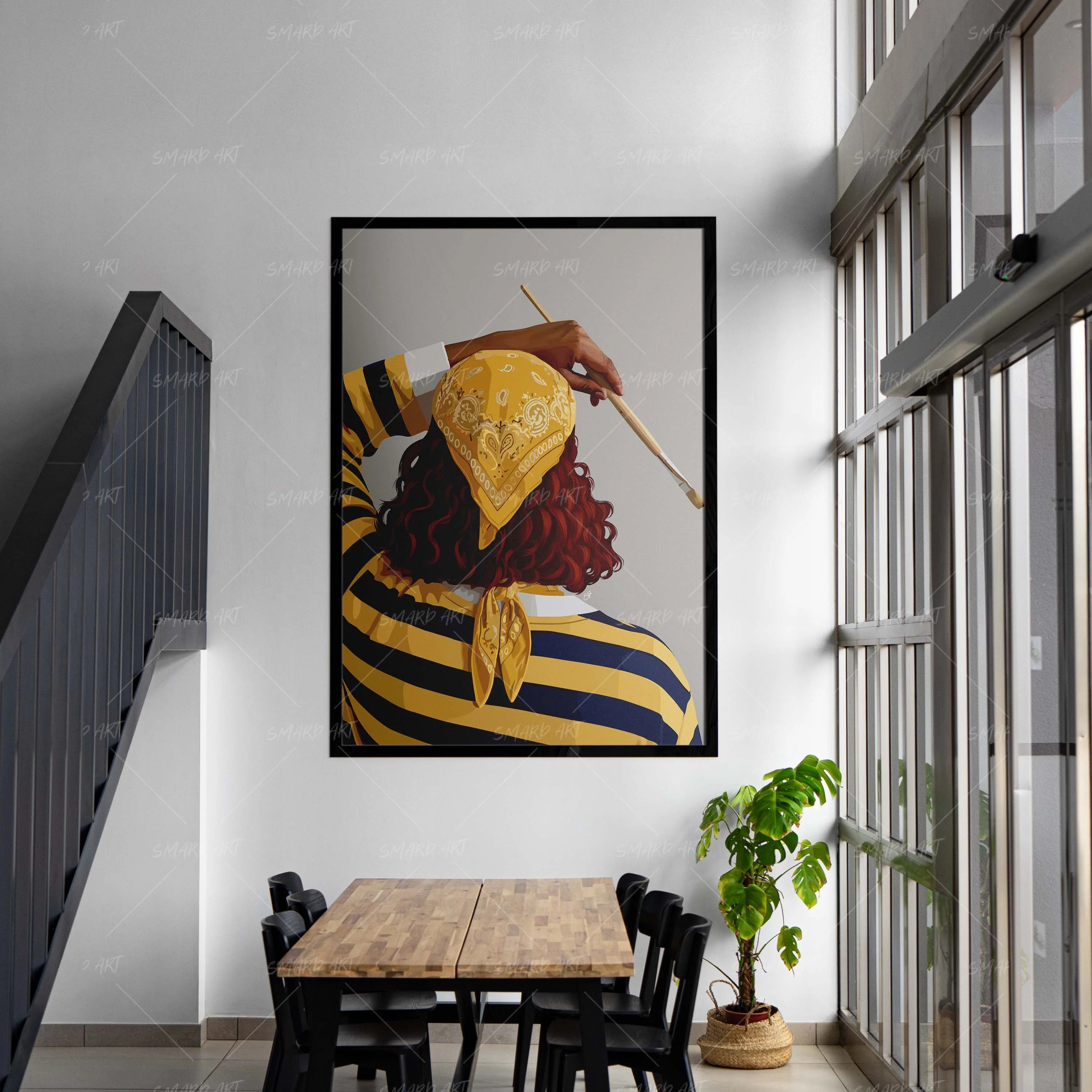 Made To Create-wall art print featuring decorative artistic design suitable for living rooms, offices, and schools by SmardArt. Elevate your space with Black wall art that speaks to culture, identity, and creativity. At Smard, we celebrate artistry made with melanin, bringing powerful and inspiring designs to life.