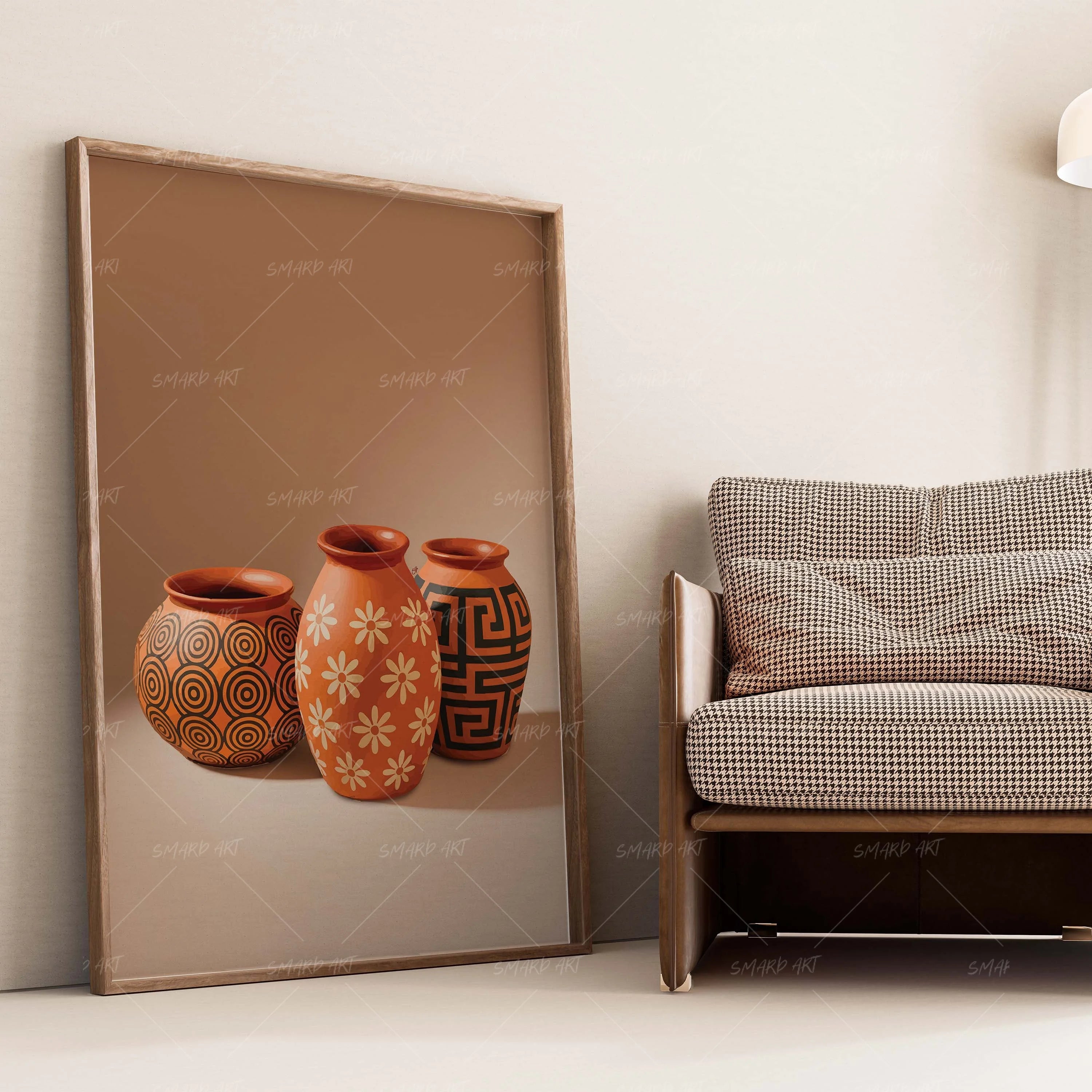 Coded Clay-wall art print featuring decorative artistic design suitable for living rooms, offices, and schools by SmardArt. Elevate your space with Black wall art that speaks to culture, identity, and creativity. At Smard, we celebrate artistry made with melanin, bringing powerful and inspiring designs to life.