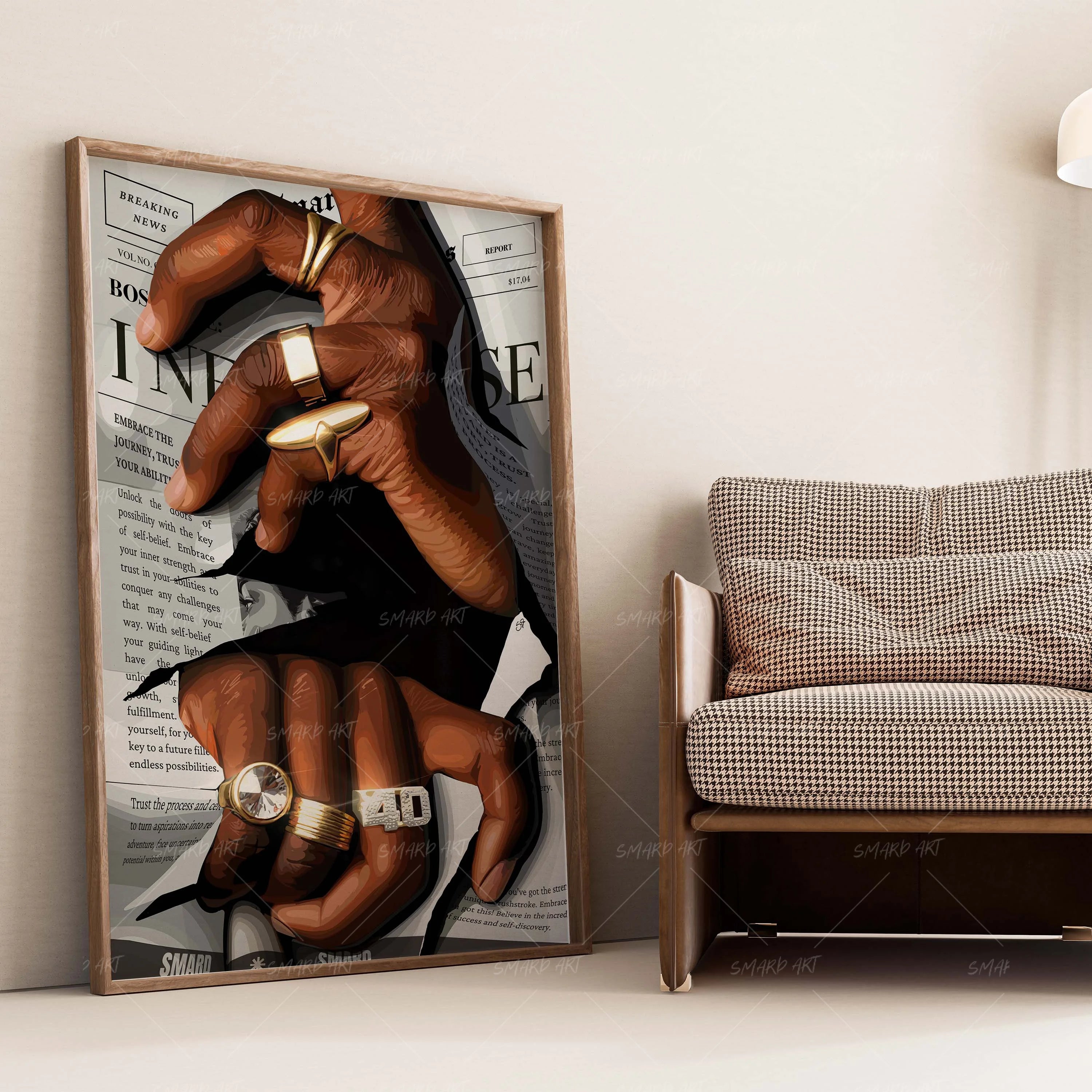 On To New-wall art print featuring decorative artistic design suitable for living rooms, offices, and schools by SmardArt. Elevate your space with Black wall art that speaks to culture, identity, and creativity. At Smard, we celebrate artistry made with melanin, bringing powerful and inspiring designs to life.