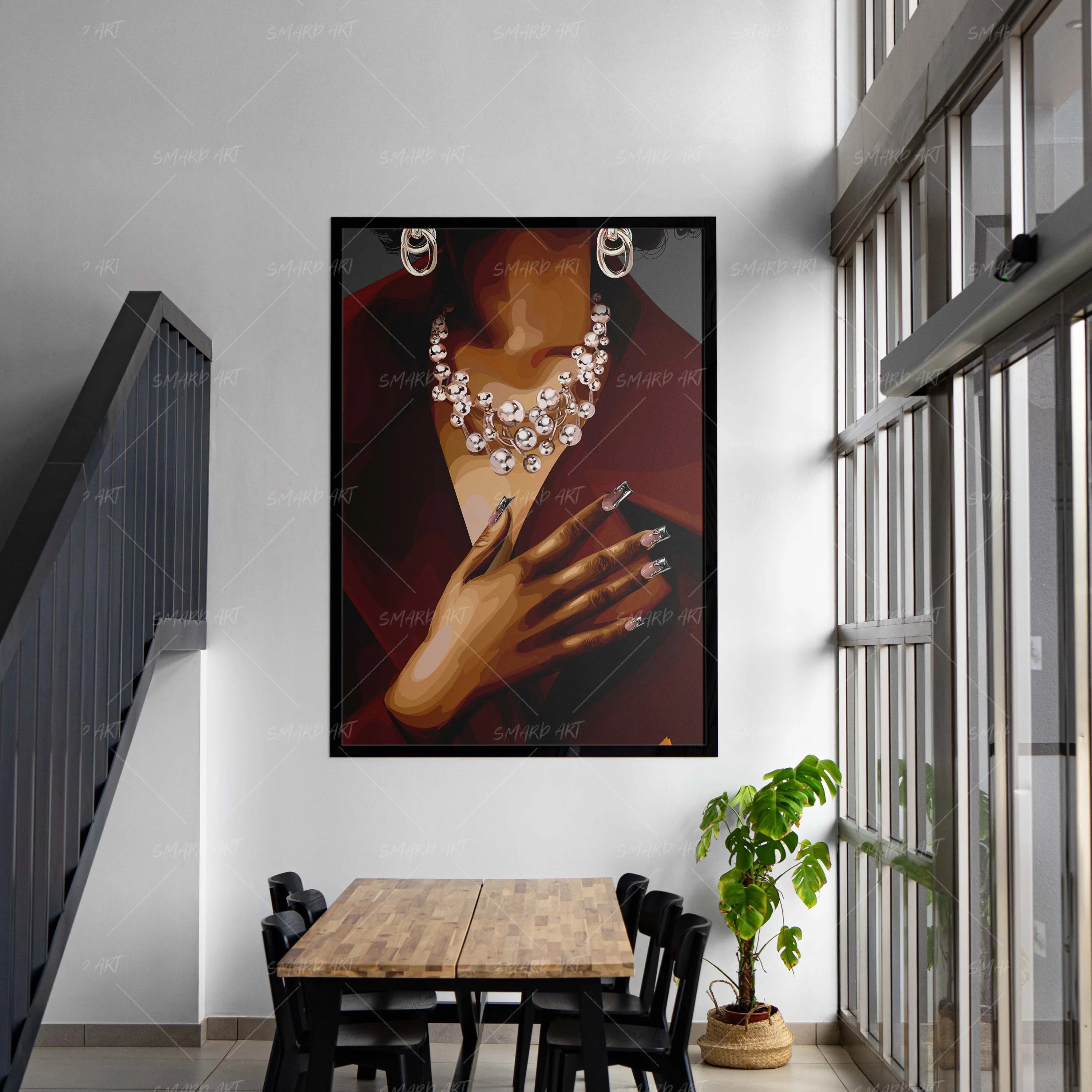 More Is More-wall art print featuring decorative artistic design suitable for living rooms, offices, and schools by SmardArt. Elevate your space with Black wall art that speaks to culture, identity, and creativity. At Smard, we celebrate artistry made with melanin, bringing powerful and inspiring designs to life.