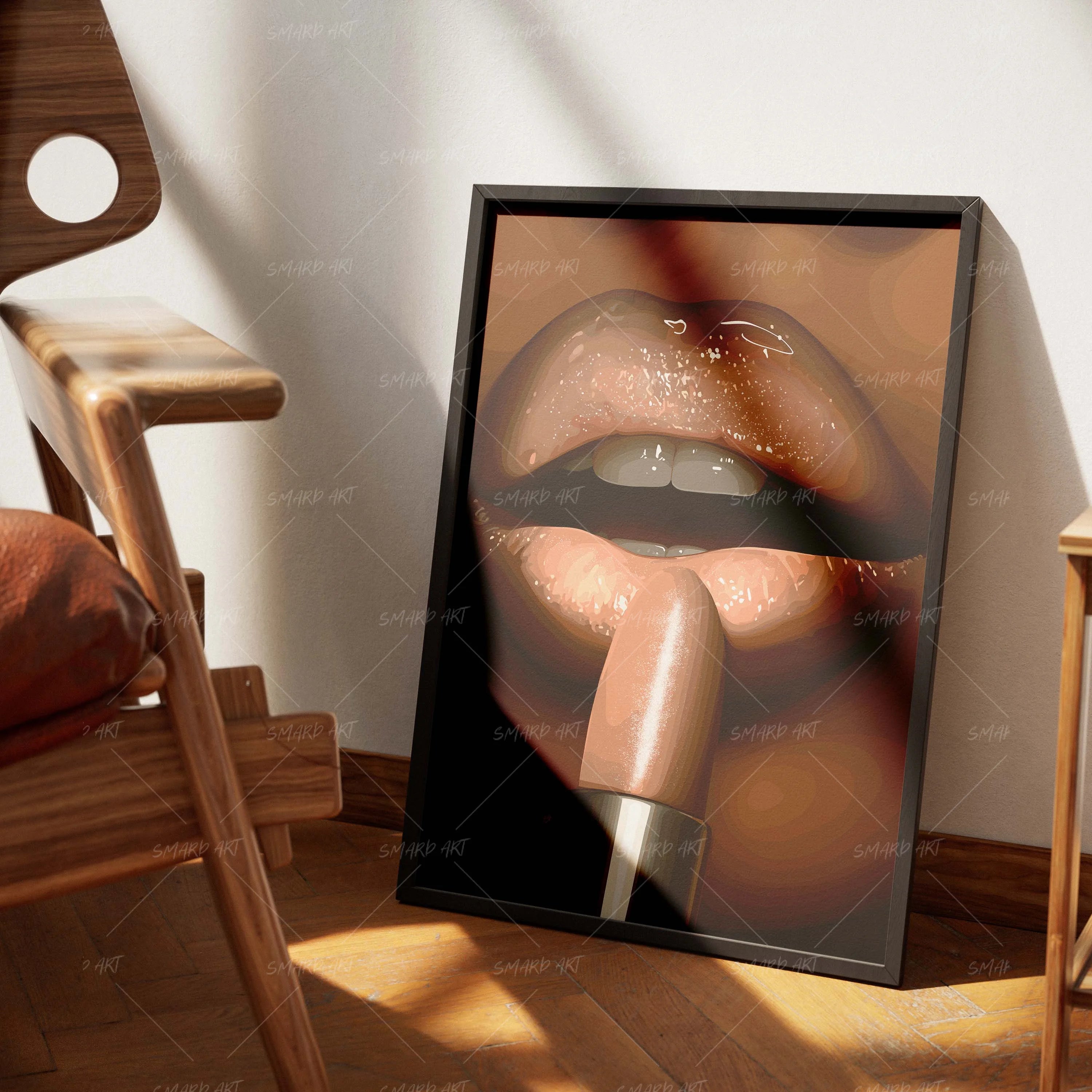 Midnight Drip-wall art print featuring decorative artistic design suitable for living rooms, offices, and schools by SmardArt. Elevate your space with Black wall art that speaks to culture, identity, and creativity. At Smard, we celebrate artistry made with melanin, bringing powerful and inspiring designs to life.
