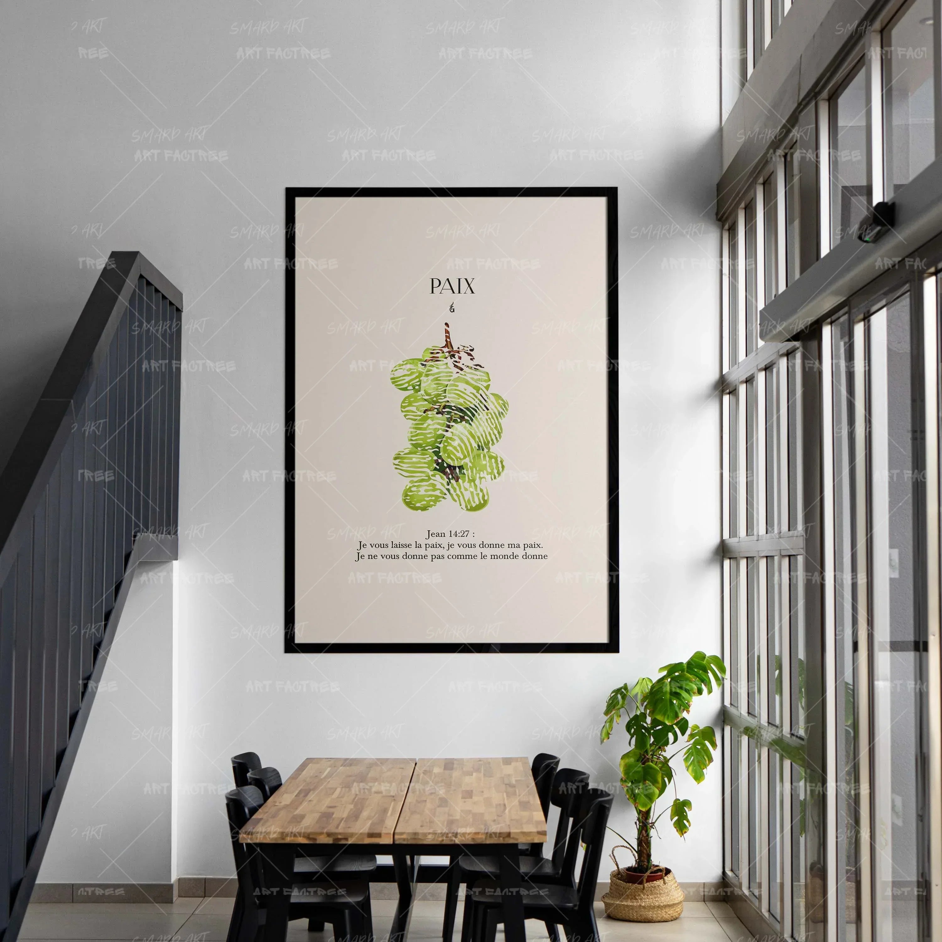 Paix-wall art print featuring decorative artistic design suitable for living rooms, offices, and schools by SmardArt. Elevate your space with Black wall art that speaks to culture, identity, and creativity. At Smard, we celebrate artistry made with melanin, bringing powerful and inspiring designs to life.