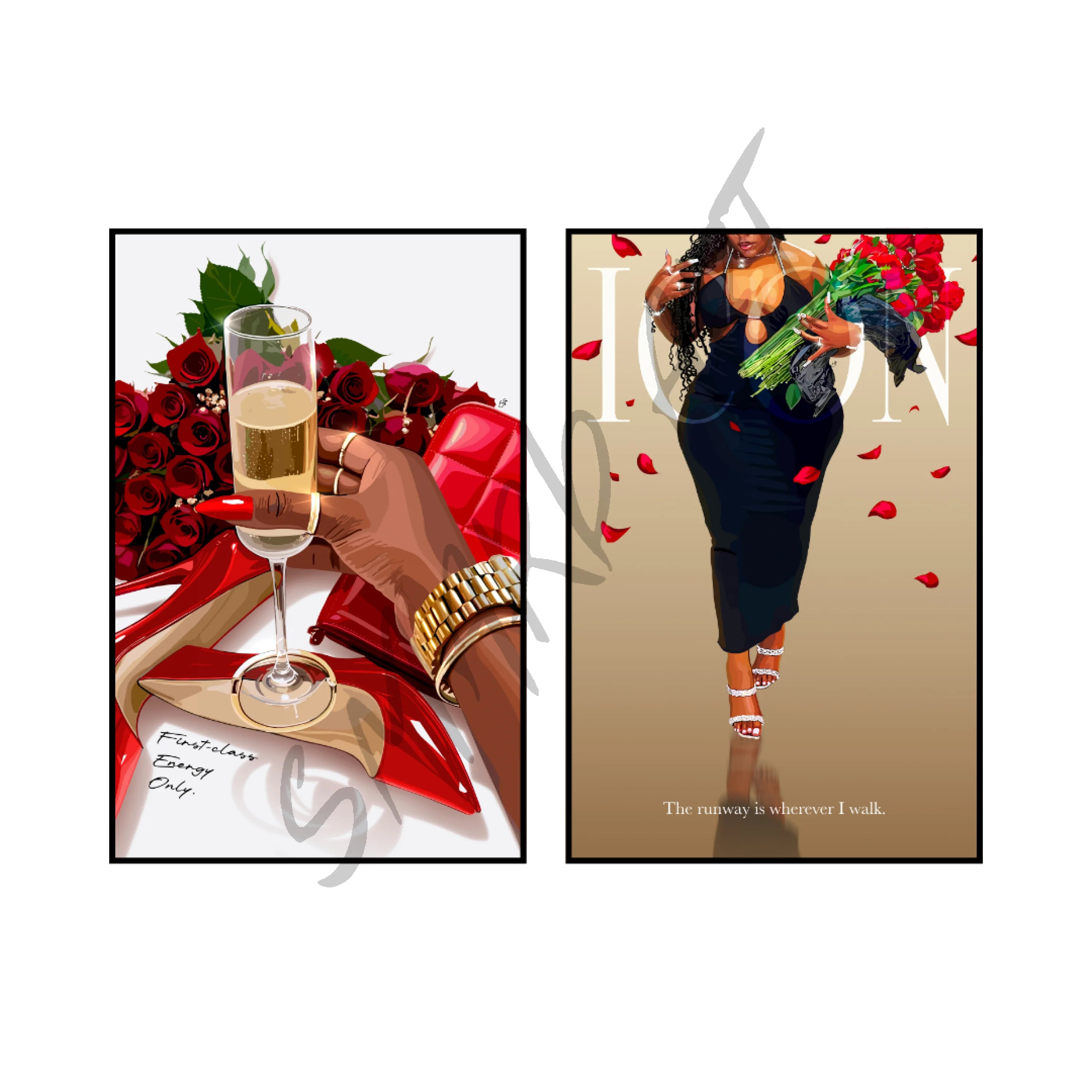 Art Print Bundle : First Class Energy Only + Wherever I Walk