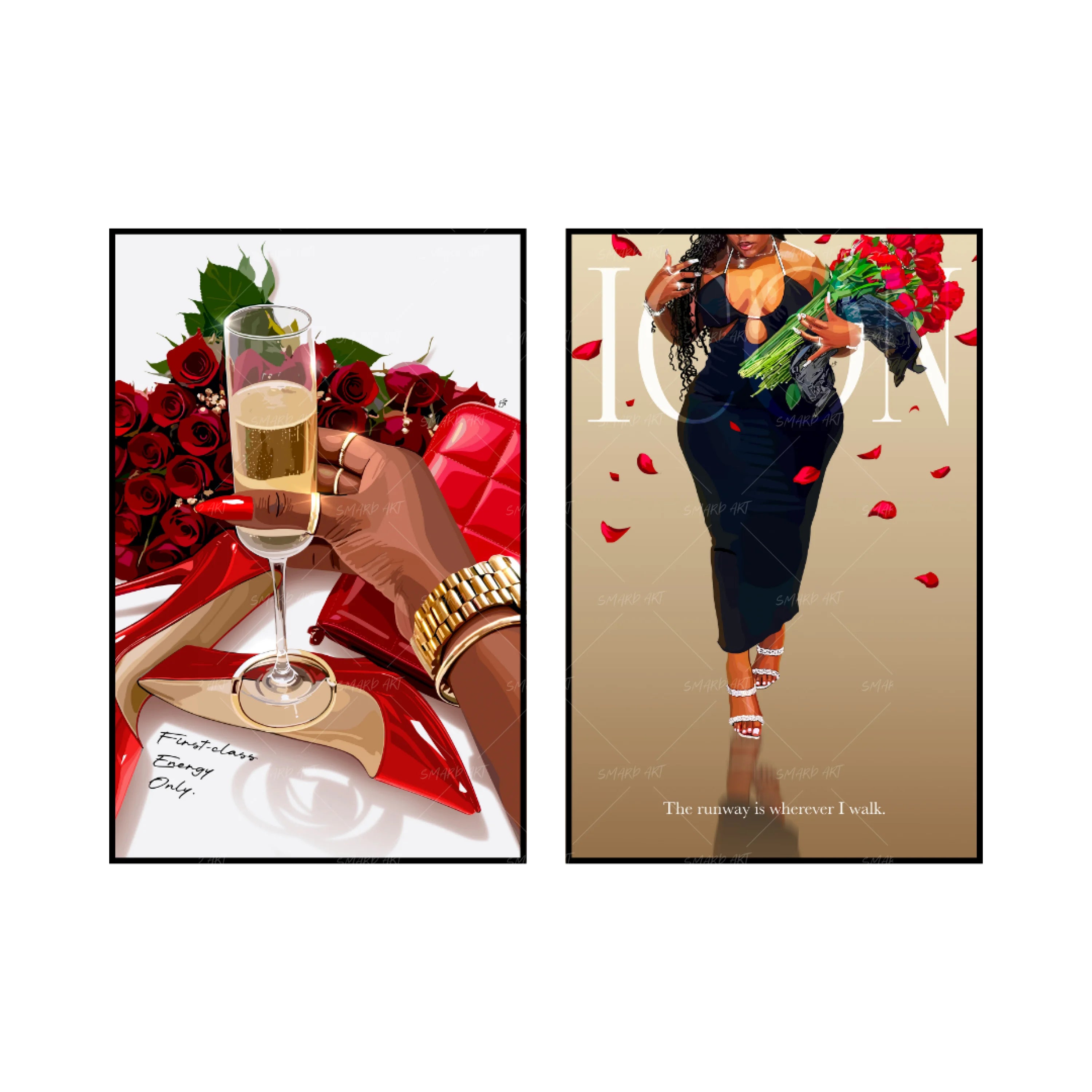 Art Print Bundle : First Class Energy Only + Wherever I Walk