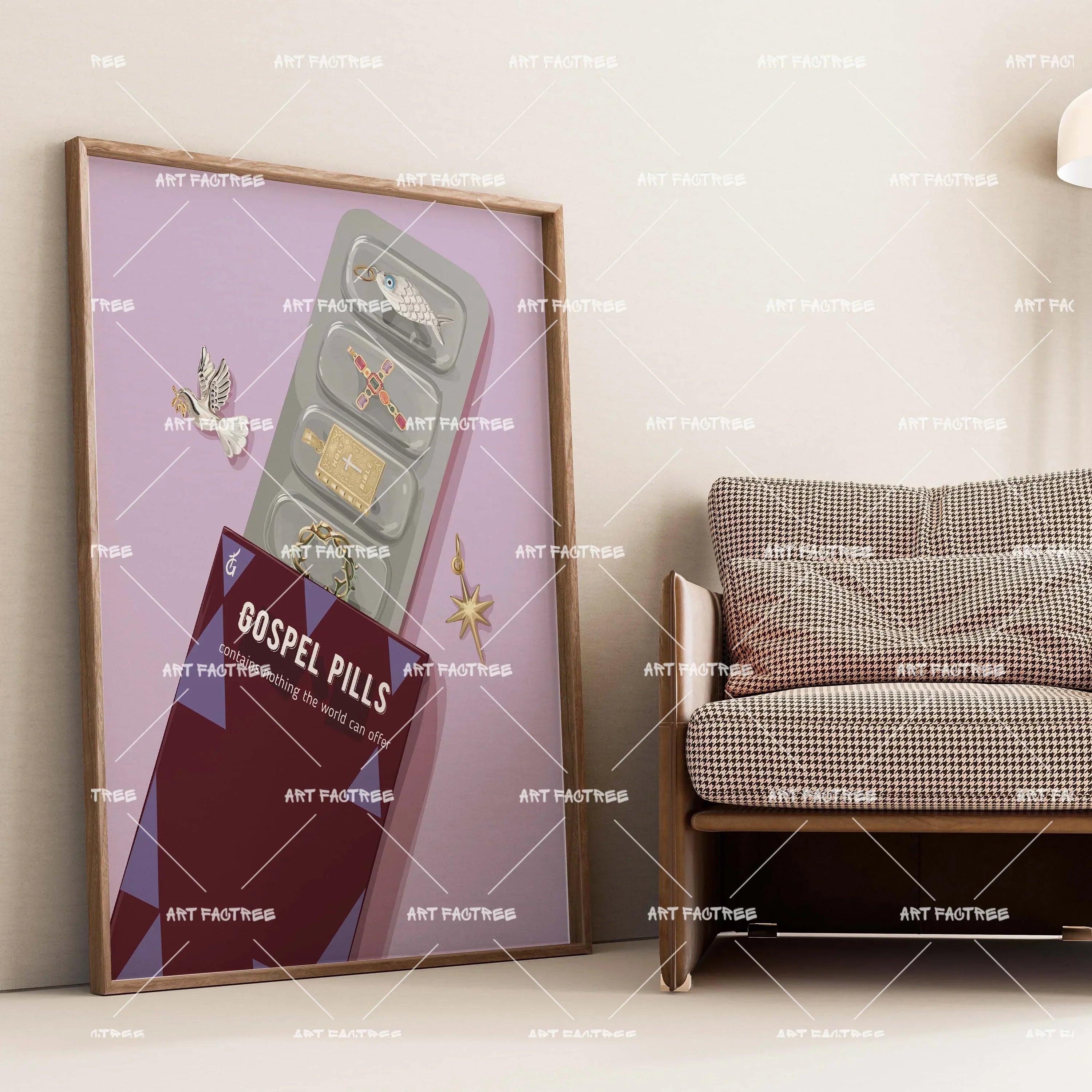 Gosple Pills (Smard X Anaya)-wall art print featuring decorative artistic design suitable for living rooms, offices, and schools by SmardArt. Elevate your space with Black wall art that speaks to culture, identity, and creativity. At Smard, we celebrate artistry made with melanin, bringing powerful and inspiring designs to life.
