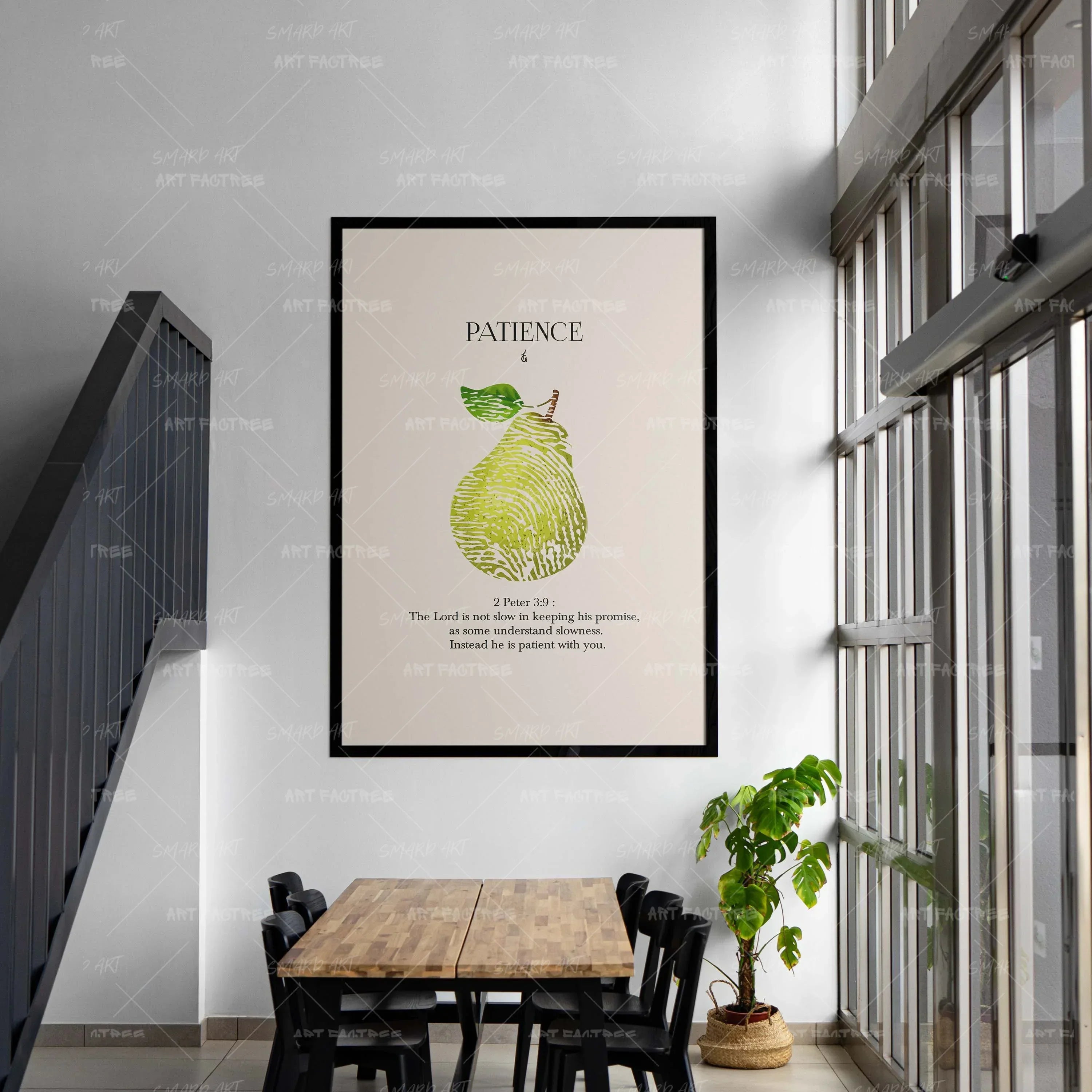 Patience-wall art print featuring decorative artistic design suitable for living rooms, offices, and schools by SmardArt. Elevate your space with Black wall art that speaks to culture, identity, and creativity. At Smard, we celebrate artistry made with melanin, bringing powerful and inspiring designs to life.