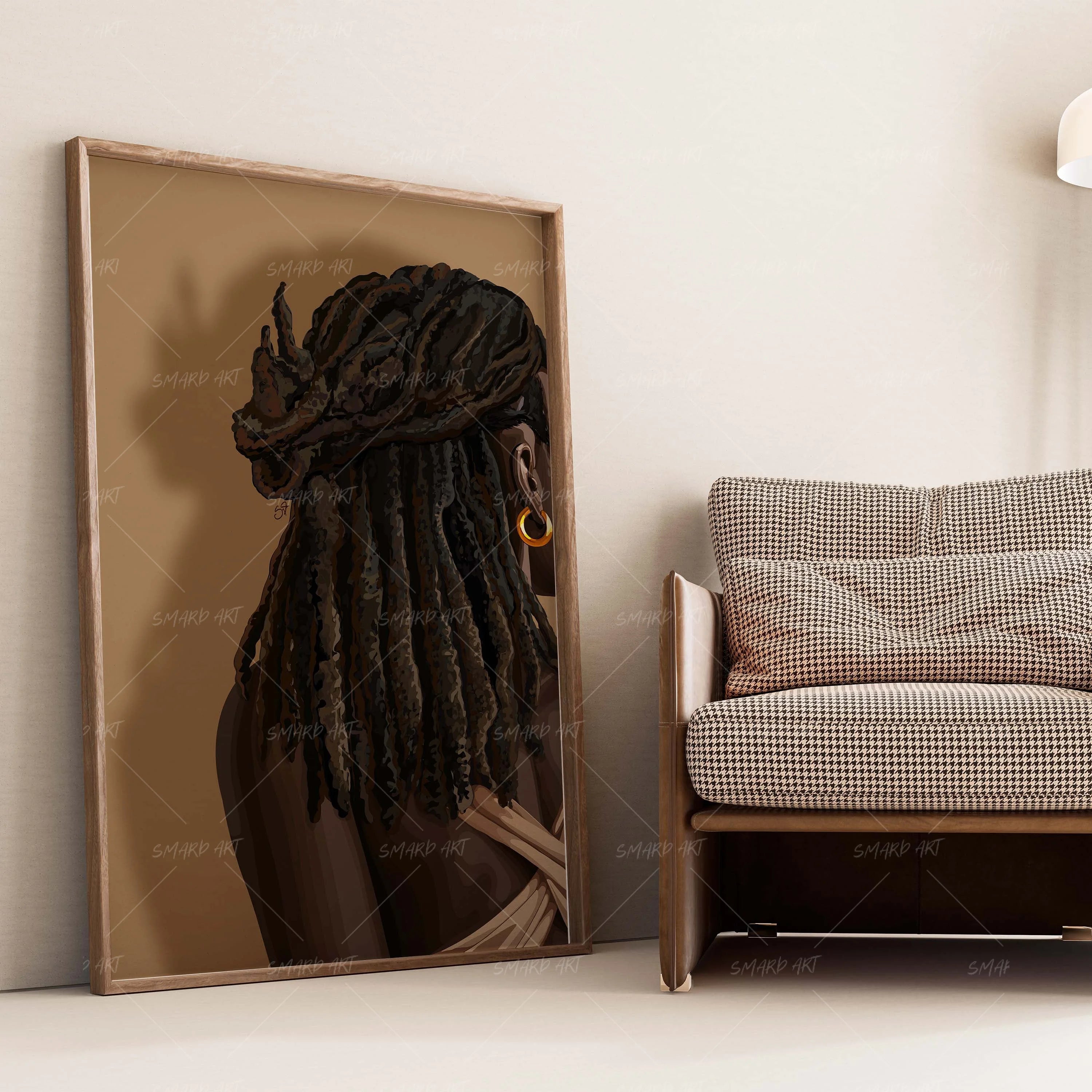 Loc Life-wall art print featuring decorative artistic design suitable for living rooms, offices, and schools by SmardArt. Elevate your space with Black wall art that speaks to culture, identity, and creativity. At Smard, we celebrate artistry made with melanin, bringing powerful and inspiring designs to life.
