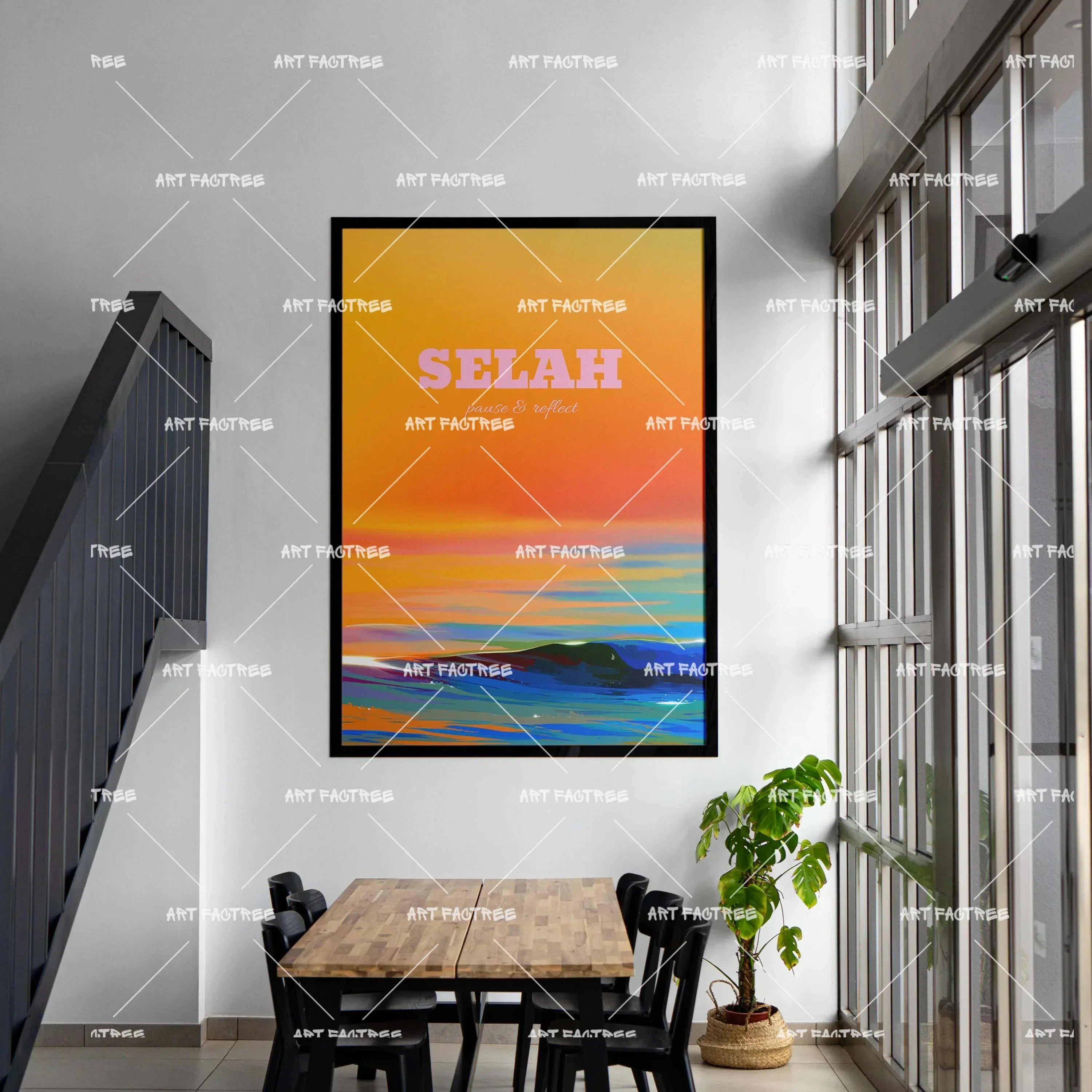Selah (Smard X Anaya)-wall art print featuring decorative artistic design suitable for living rooms, offices, and schools by SmardArt. Elevate your space with Black wall art that speaks to culture, identity, and creativity. At Smard, we celebrate artistry made with melanin, bringing powerful and inspiring designs to life.