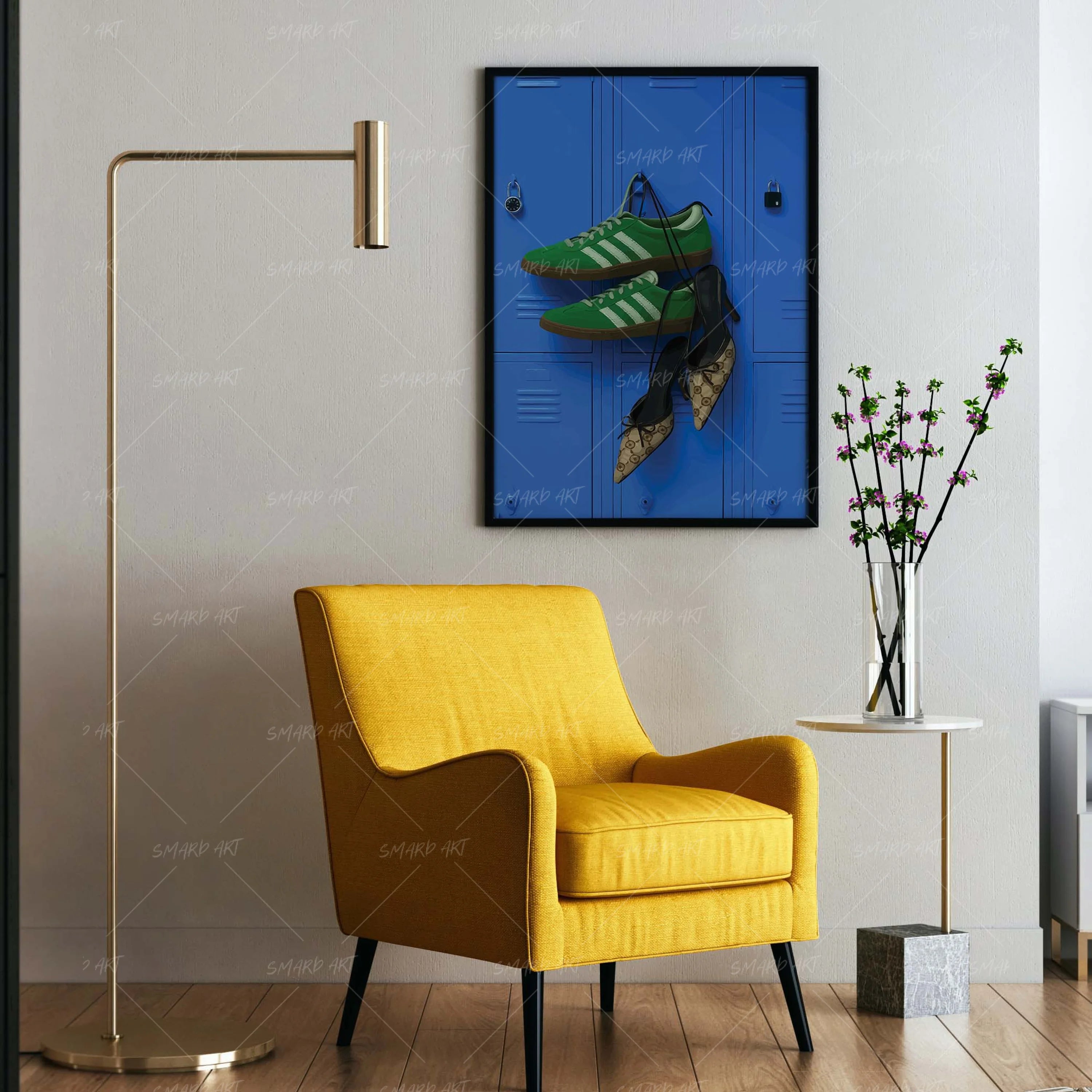 Closed In Style-wall art print featuring decorative artistic design suitable for living rooms, offices, and schools by SmardArt. Elevate your space with Black wall art that speaks to culture, identity, and creativity. At Smard, we celebrate artistry made with melanin, bringing powerful and inspiring designs to life.