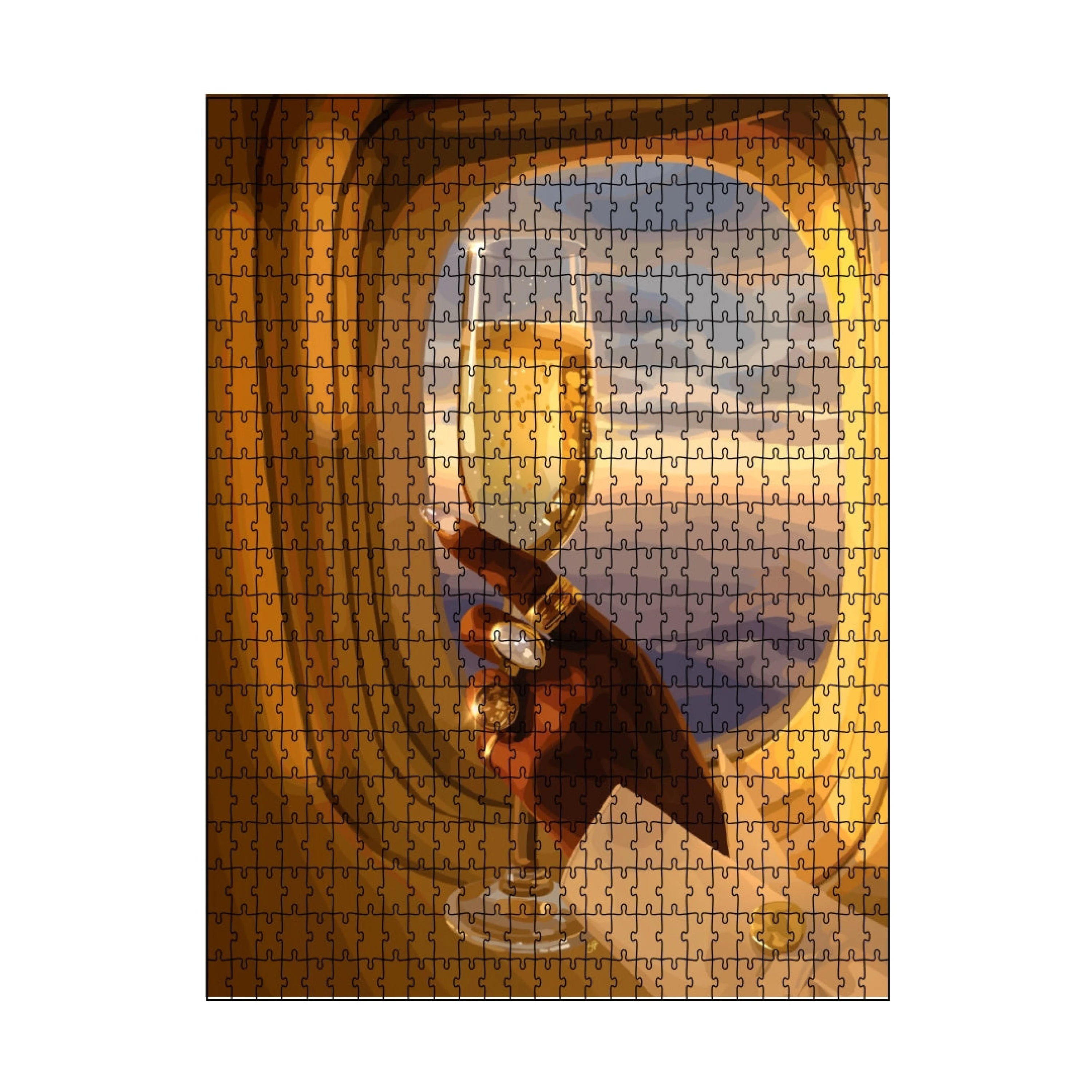 Catchin' Flights Puzzle-wall art print featuring decorative artistic design suitable for living rooms, offices, and schools by SmardArt
