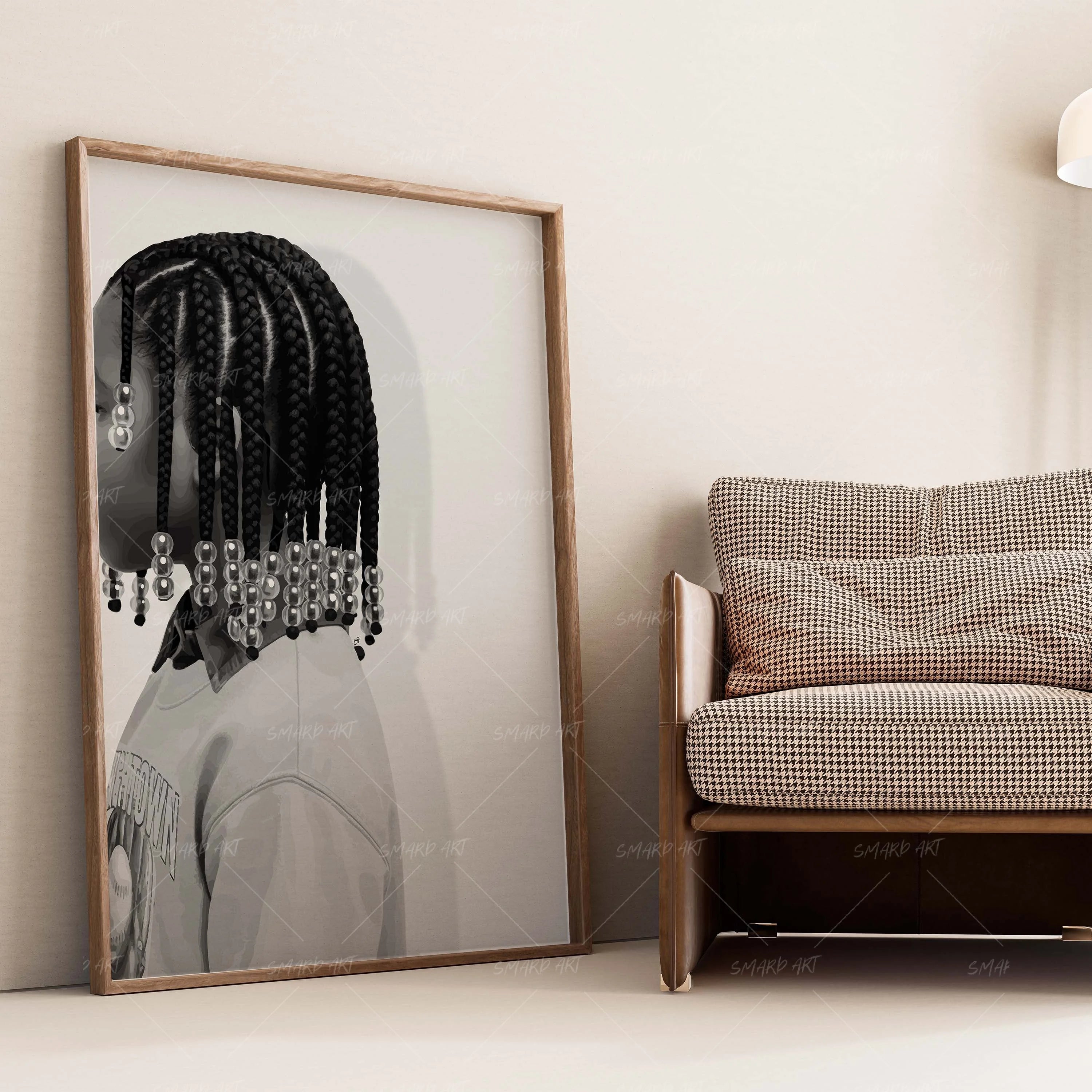 Lil Drip-wall art print featuring decorative artistic design suitable for living rooms, offices, and schools by SmardArt. Elevate your space with Black wall art that speaks to culture, identity, and creativity. At Smard, we celebrate artistry made with melanin, bringing powerful and inspiring designs to life.