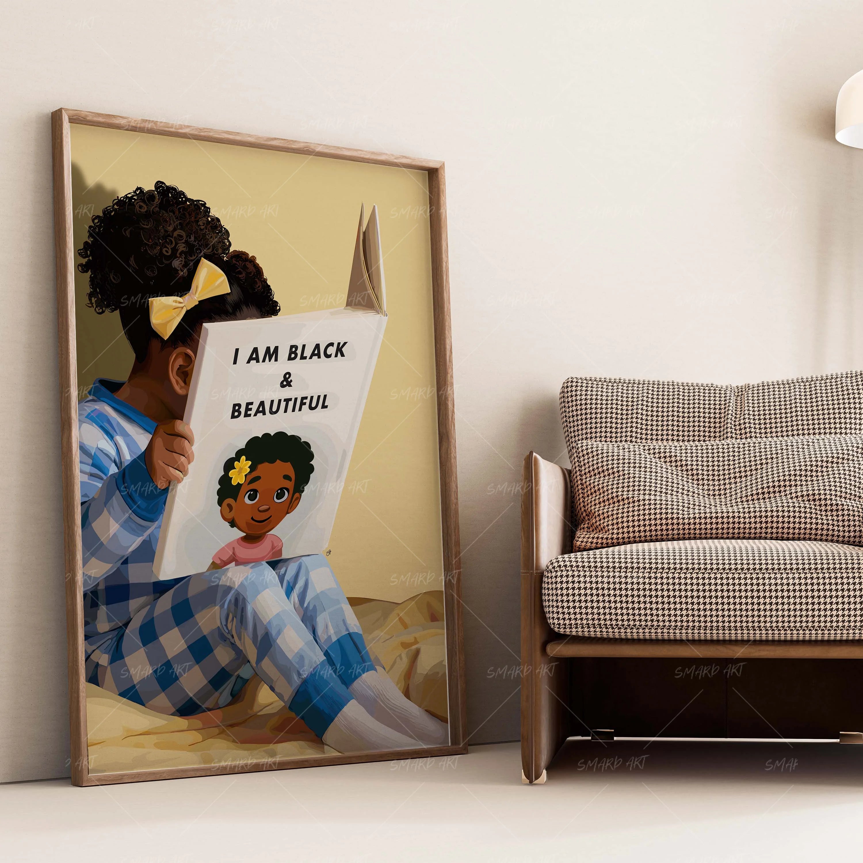 Pages Of Power-wall art print featuring decorative artistic design suitable for living rooms, offices, and schools by SmardArt. Elevate your space with Black wall art that speaks to culture, identity, and creativity. At Smard, we celebrate artistry made with melanin, bringing powerful and inspiring designs to life.