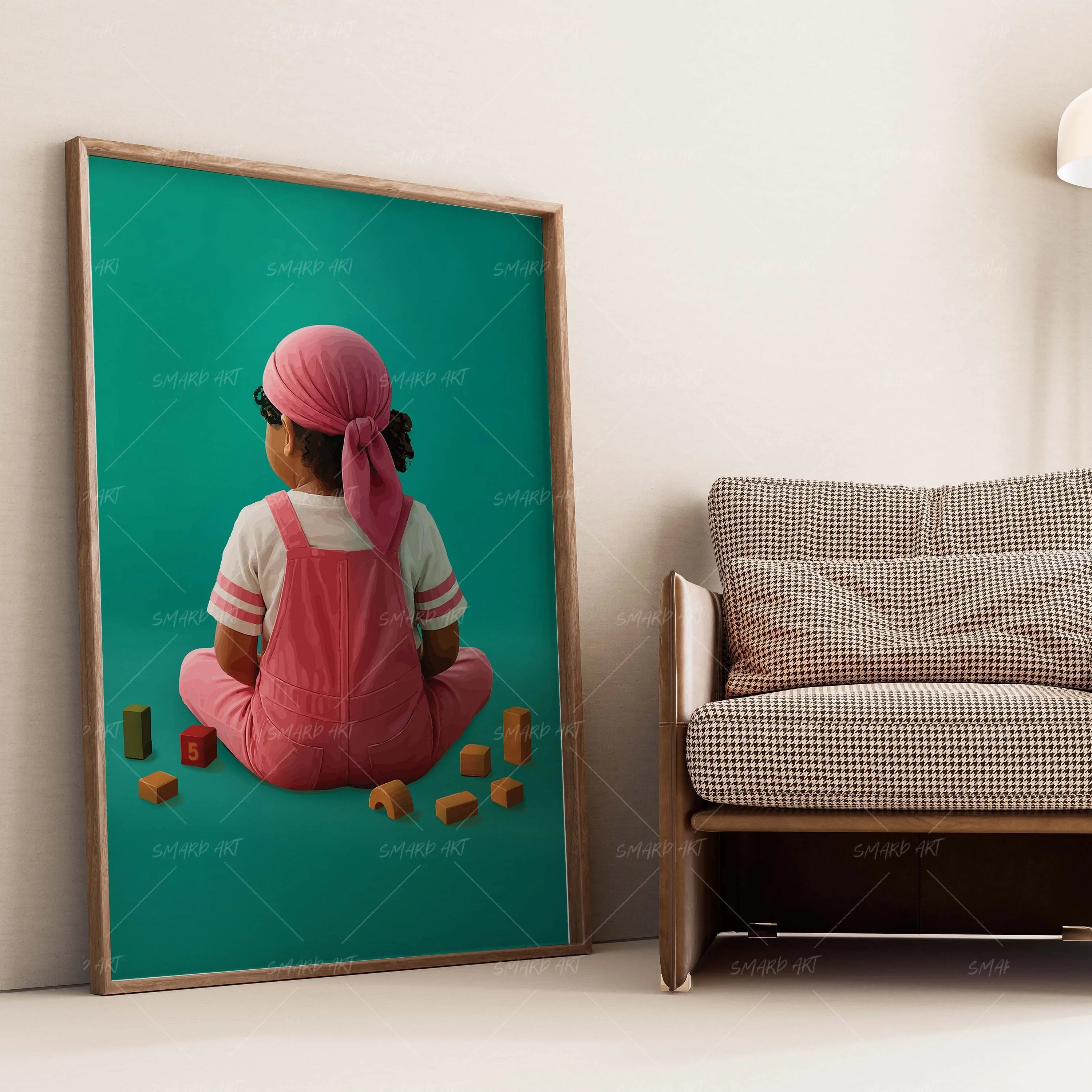 Kiddin In Style-wall art print featuring decorative artistic design suitable for living rooms, offices, and schools by SmardArt. Elevate your space with Black wall art that speaks to culture, identity, and creativity. At Smard, we celebrate artistry made with melanin, bringing powerful and inspiring designs to life.