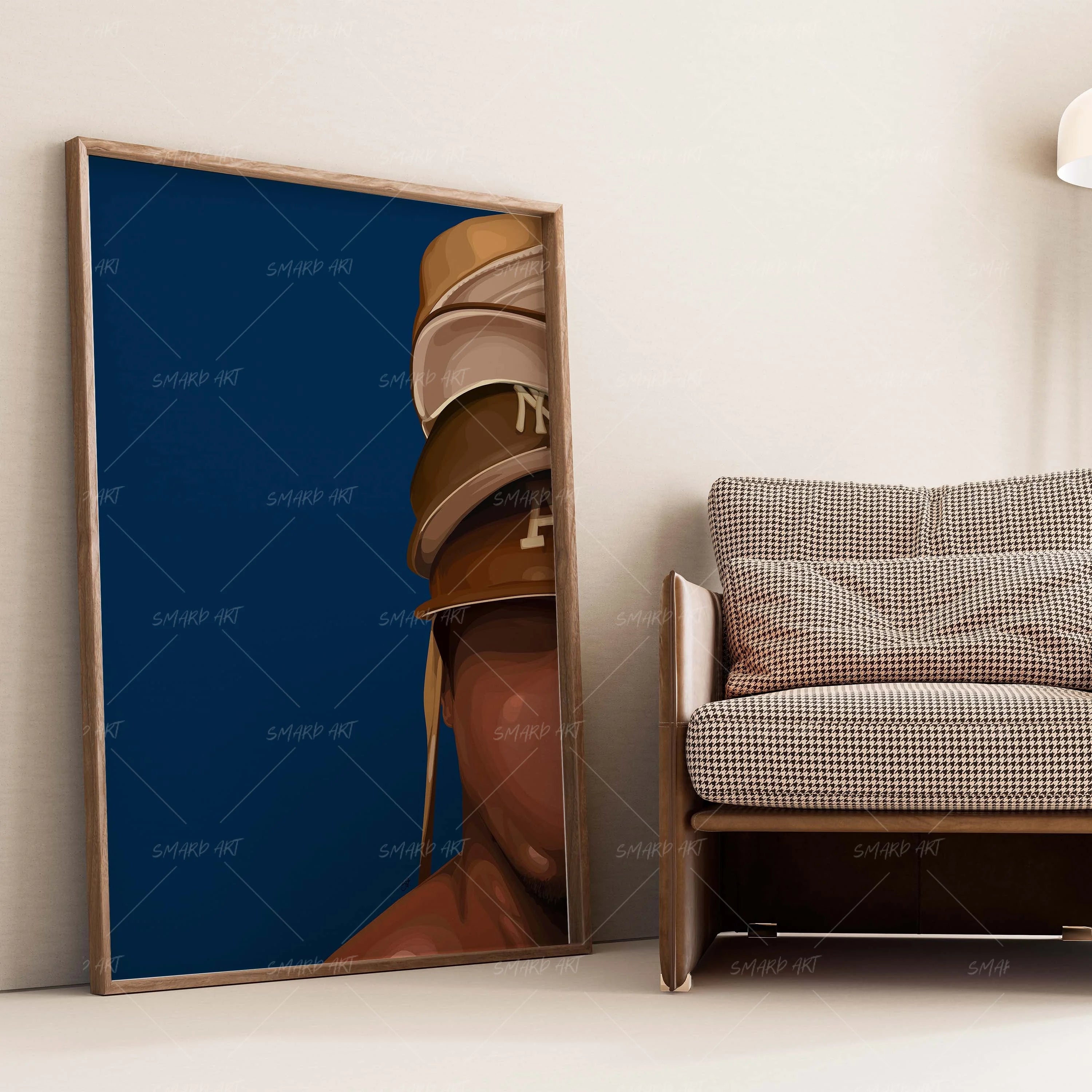 Stacked-wall art print featuring decorative artistic design suitable for living rooms, offices, and schools by SmardArt. Elevate your space with Black wall art that speaks to culture, identity, and creativity. At Smard, we celebrate artistry made with melanin, bringing powerful and inspiring designs to life.