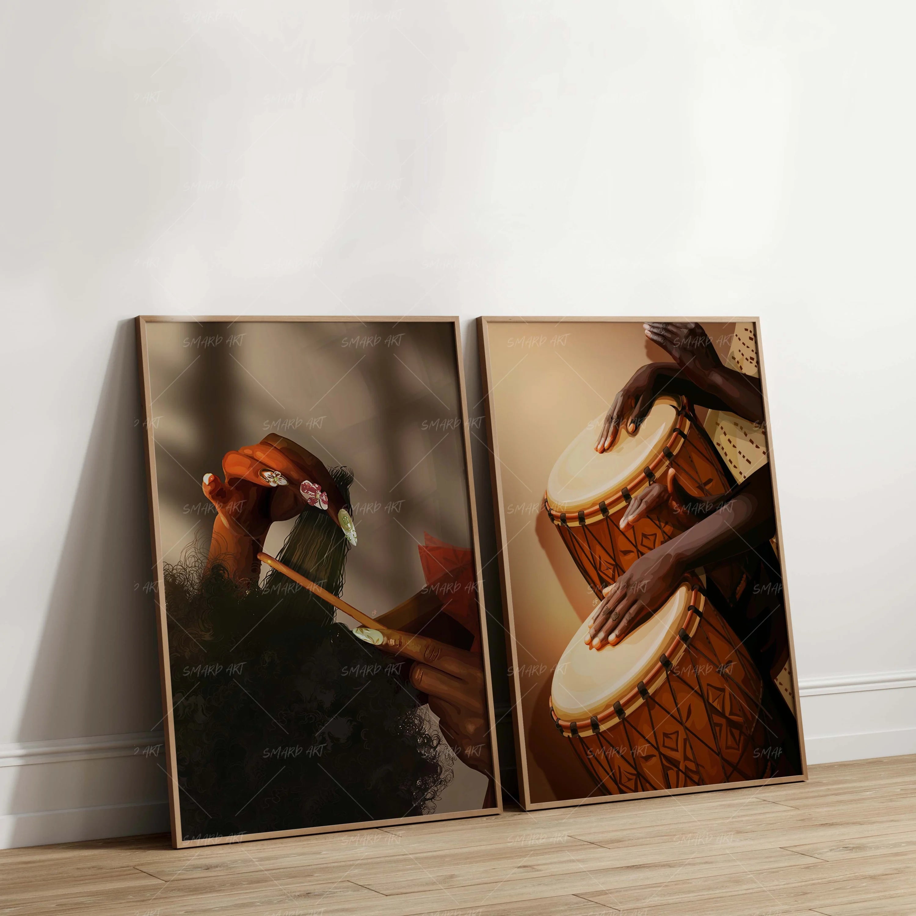 Art Print Bundle : Hands That Know + Djembes-Smard