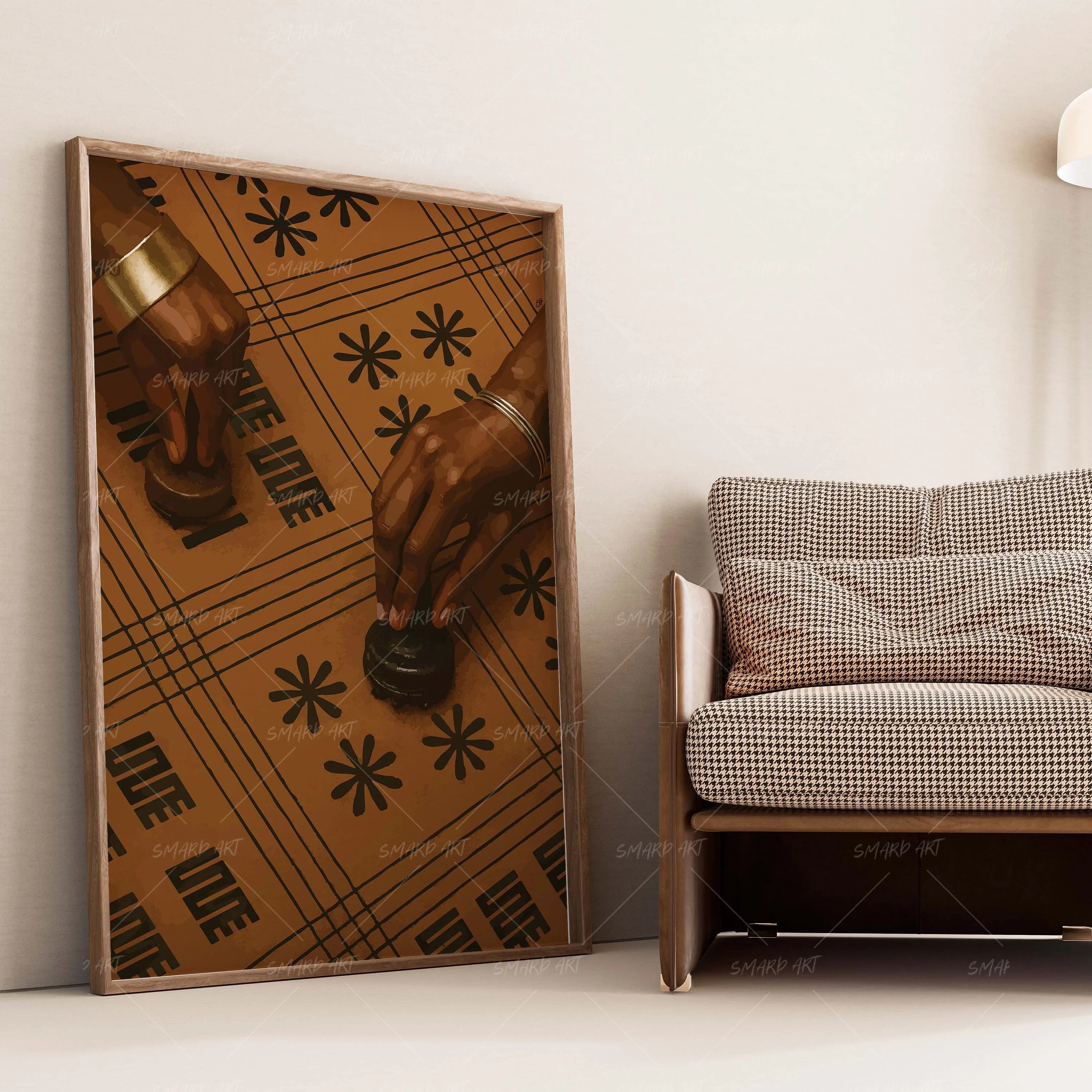 Marked By Hands-wall art print featuring decorative artistic design suitable for living rooms, offices, and schools by SmardArt. Elevate your space with Black wall art that speaks to culture, identity, and creativity. At Smard, we celebrate artistry made with melanin, bringing powerful and inspiring designs to life.