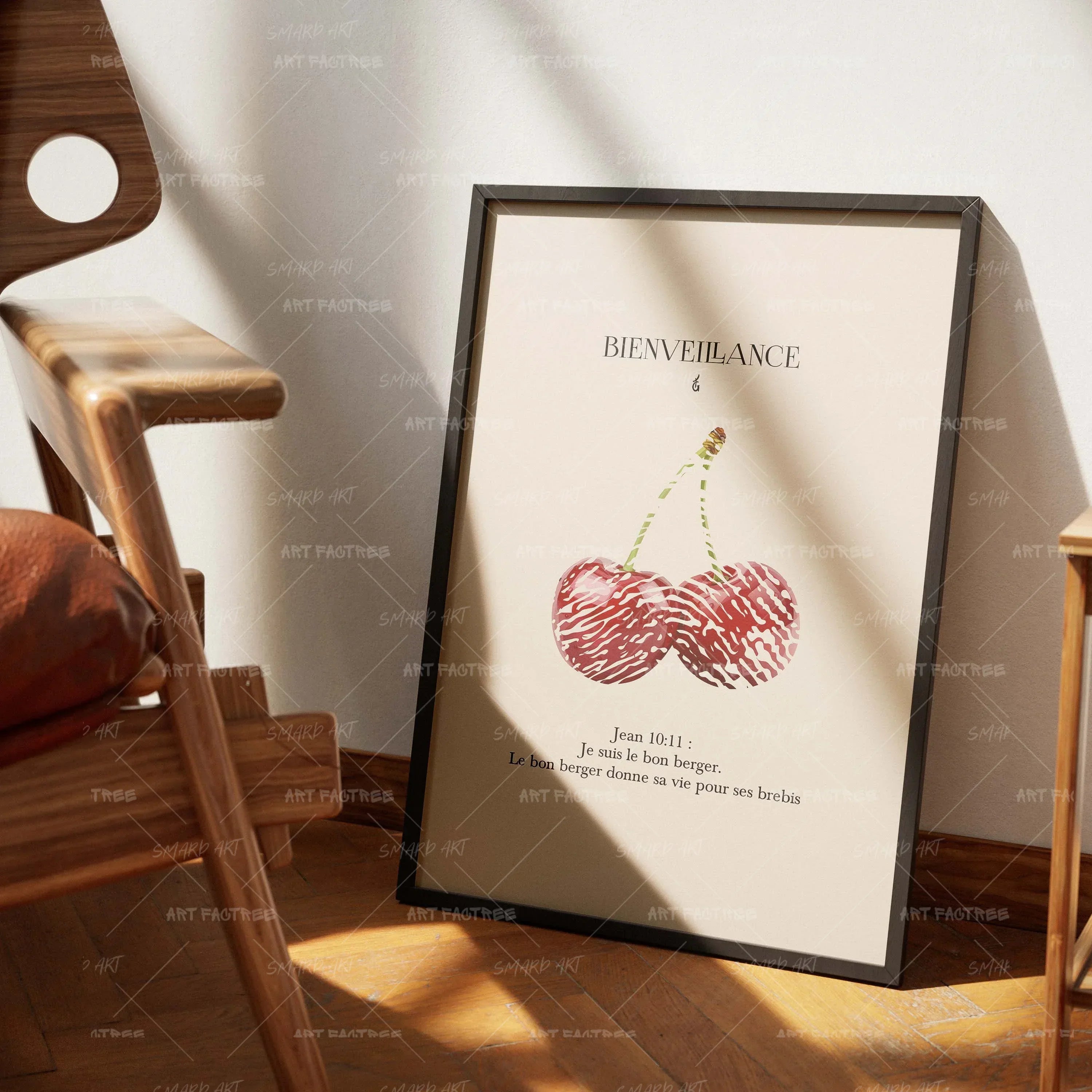 Bienveillance-wall art print featuring decorative artistic design suitable for living rooms, offices, and schools by SmardArt. Elevate your space with Black wall art that speaks to culture, identity, and creativity. At Smard, we celebrate artistry made with melanin, bringing powerful and inspiring designs to life.