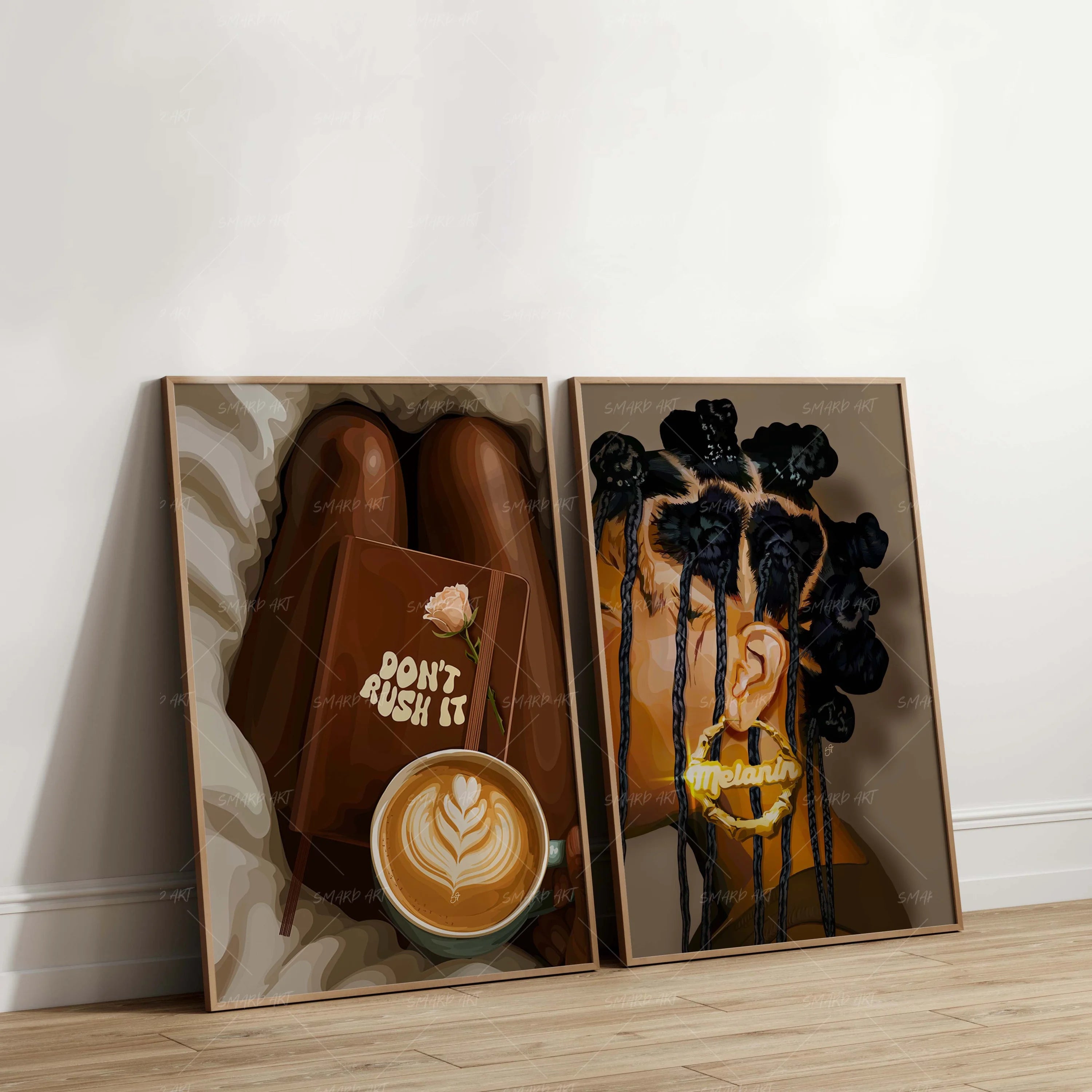 Art Print Bundle : Don't Rush It + Knot Braids-Smard