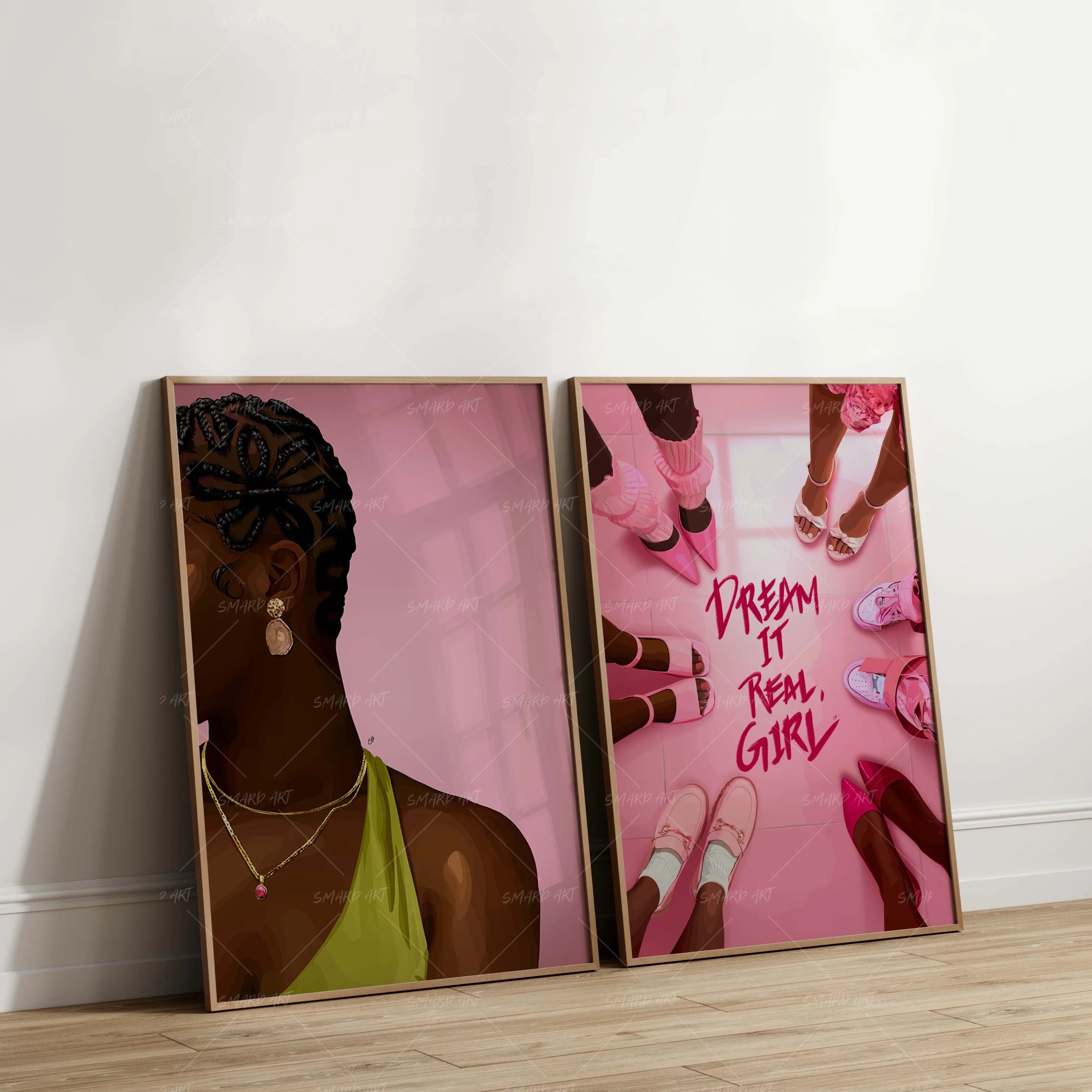 Art Print Bundle : Crowned Look + Dream It Real Girl-Smard