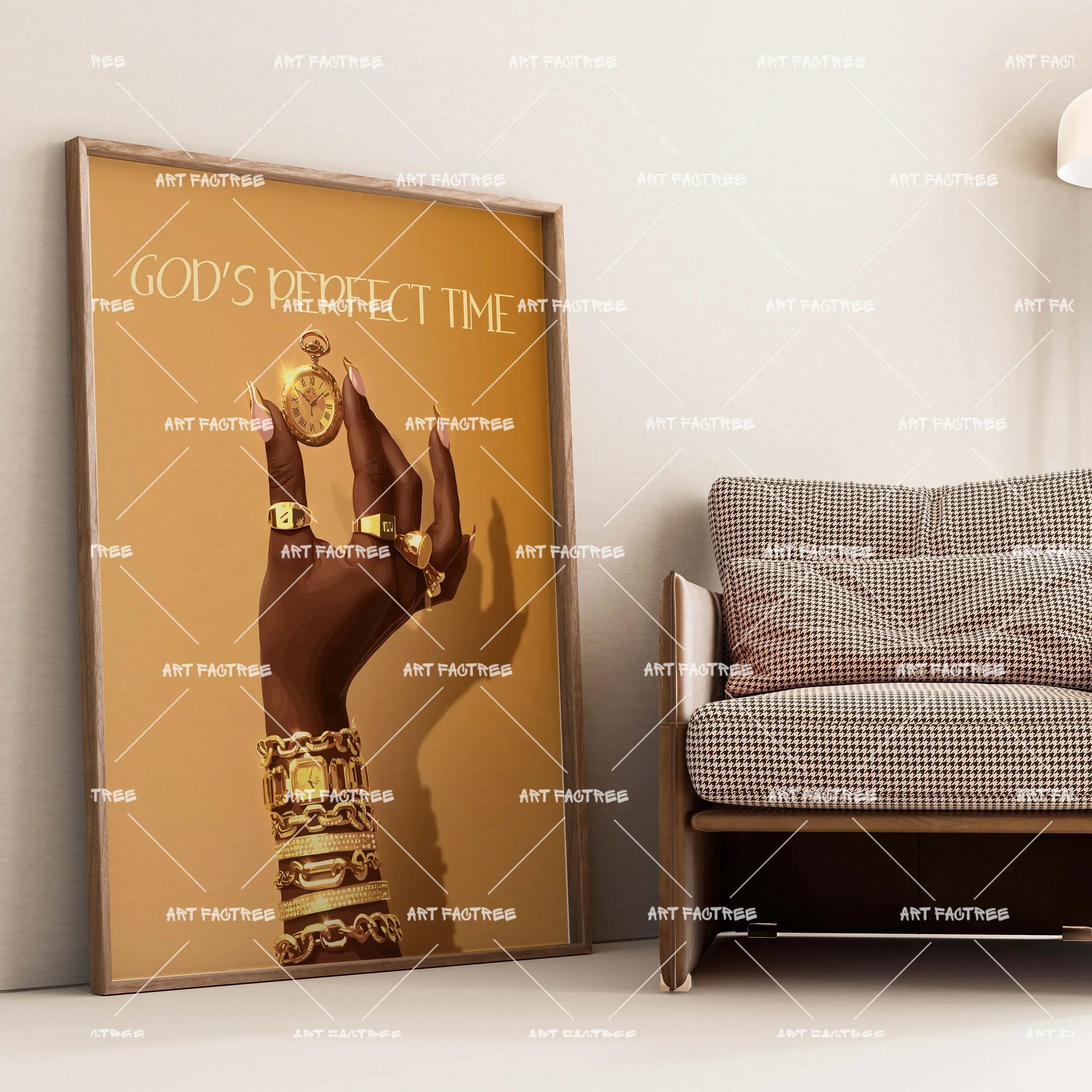 Perfect Timing (Smard X Anaya)-wall art print featuring decorative artistic design suitable for living rooms, offices, and schools by SmardArt. Elevate your space with Black wall art that speaks to culture, identity, and creativity. At Smard, we celebrate artistry made with melanin, bringing powerful and inspiring designs to life.