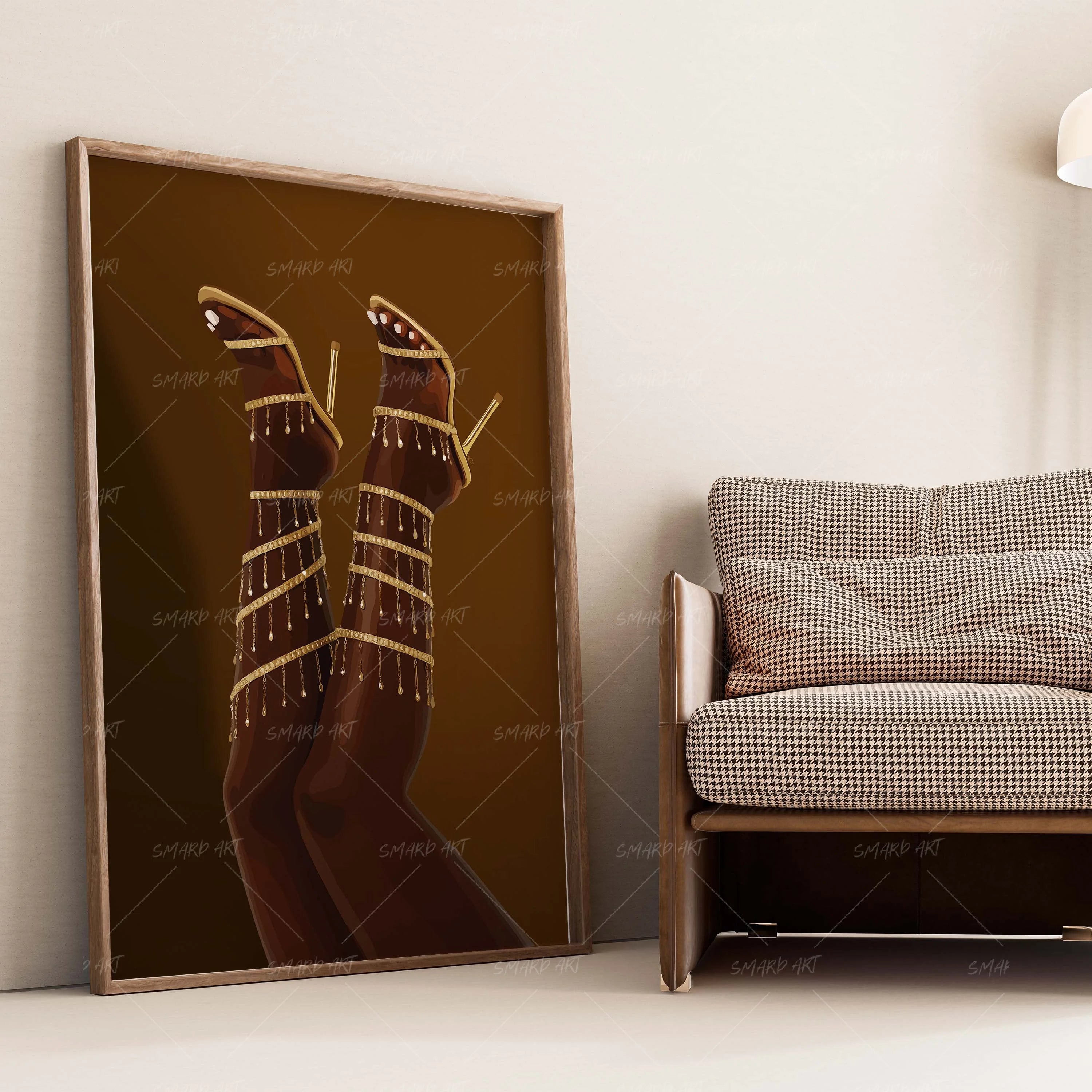 On Pointe-wall art print featuring decorative artistic design suitable for living rooms, offices, and schools by SmardArt. Elevate your space with Black wall art that speaks to culture, identity, and creativity. At Smard, we celebrate artistry made with melanin, bringing powerful and inspiring designs to life.