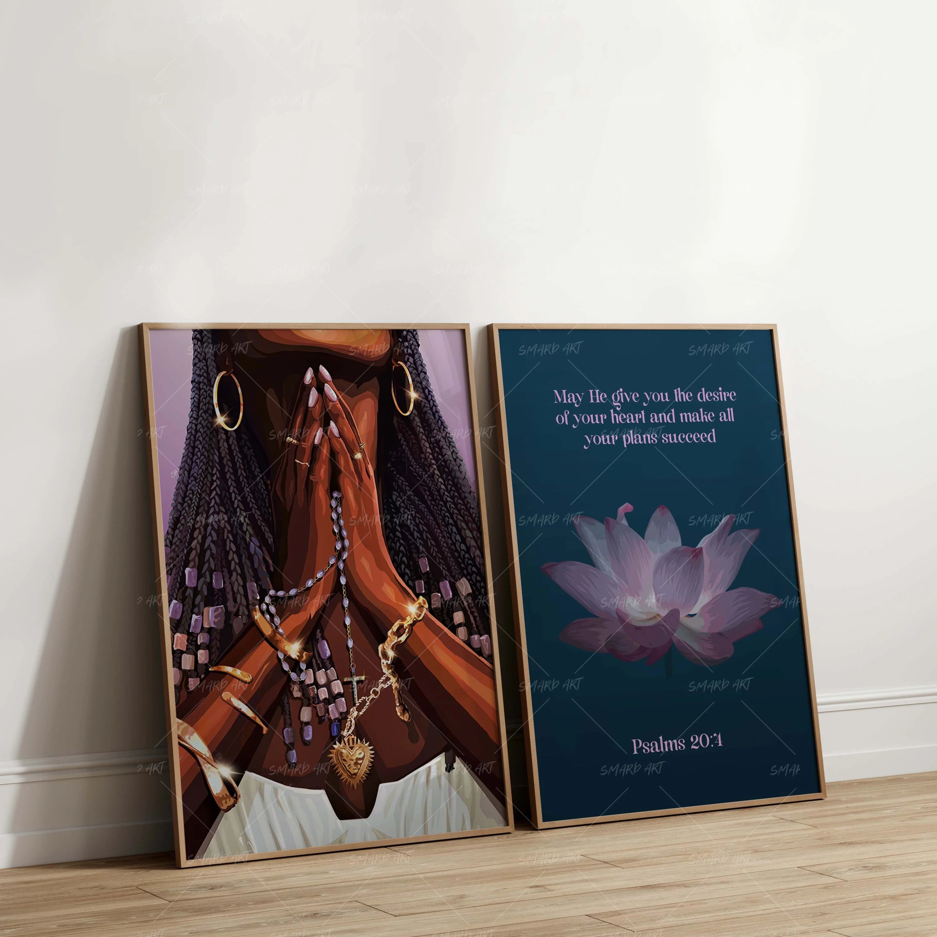 Art Print Bundle : Faith's Embrace + Psalms 20:4-Smard